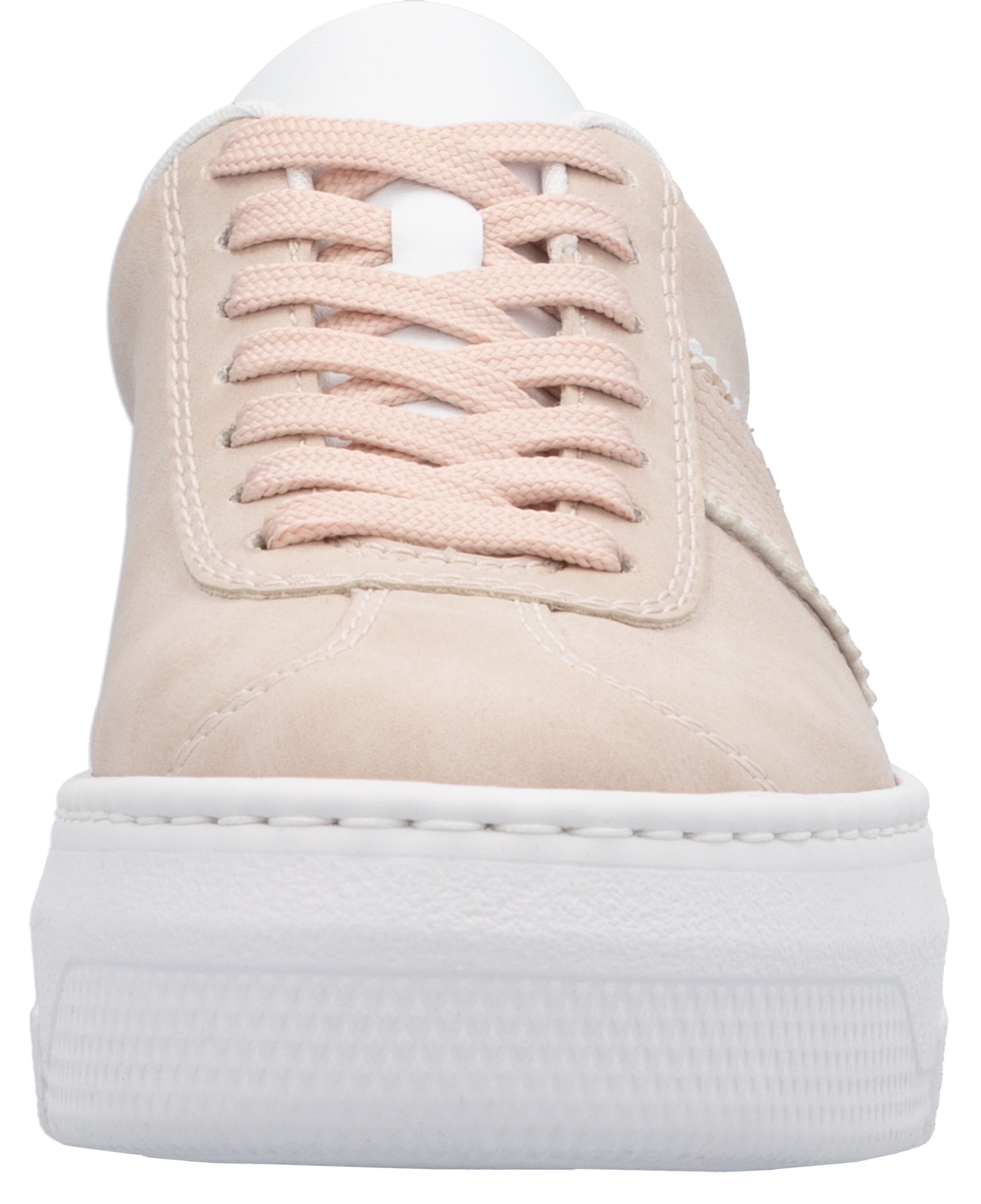 Rieker Plateausneaker, Schnürschuh, Halbschuh, Freizeitschuh mit gepolstertem Schaftrand