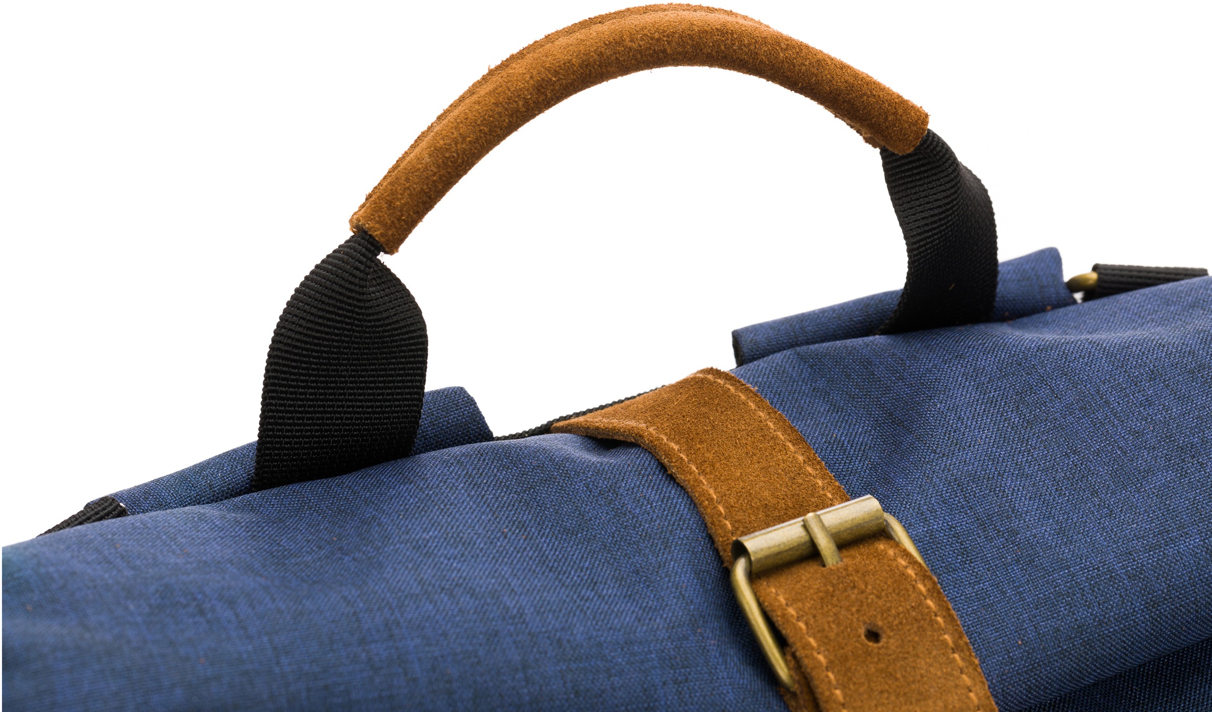Fillikid Wickelrucksack »Rolltop Berlin, navy melange«, Reflektoren, inkl. Wickeltunterlage