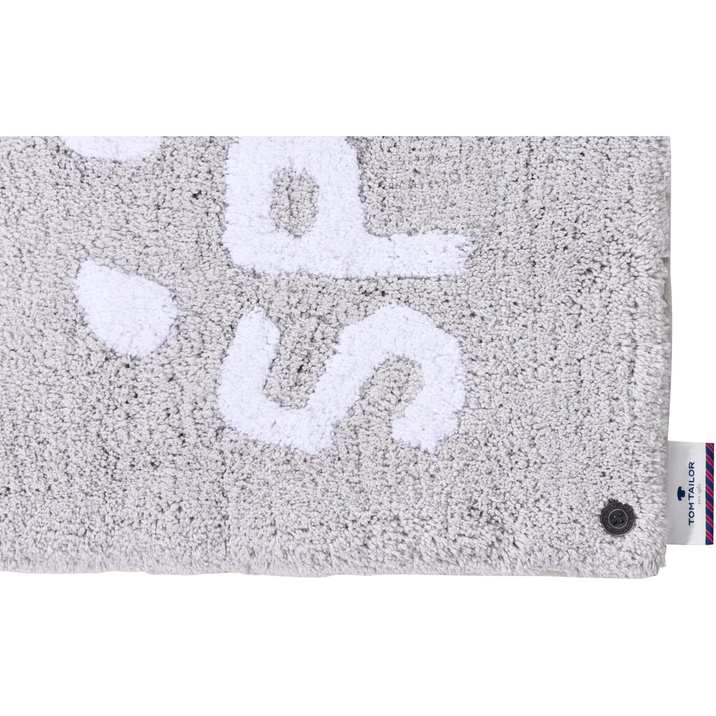 TOM TAILOR Badematte »Cotton Splash«, Höhe 20 mm, rutschhemmend beschichtet, fußbodenheizungsgeeignet-strapazierfähig, reine Baumwolle, besonders weich und flauschig