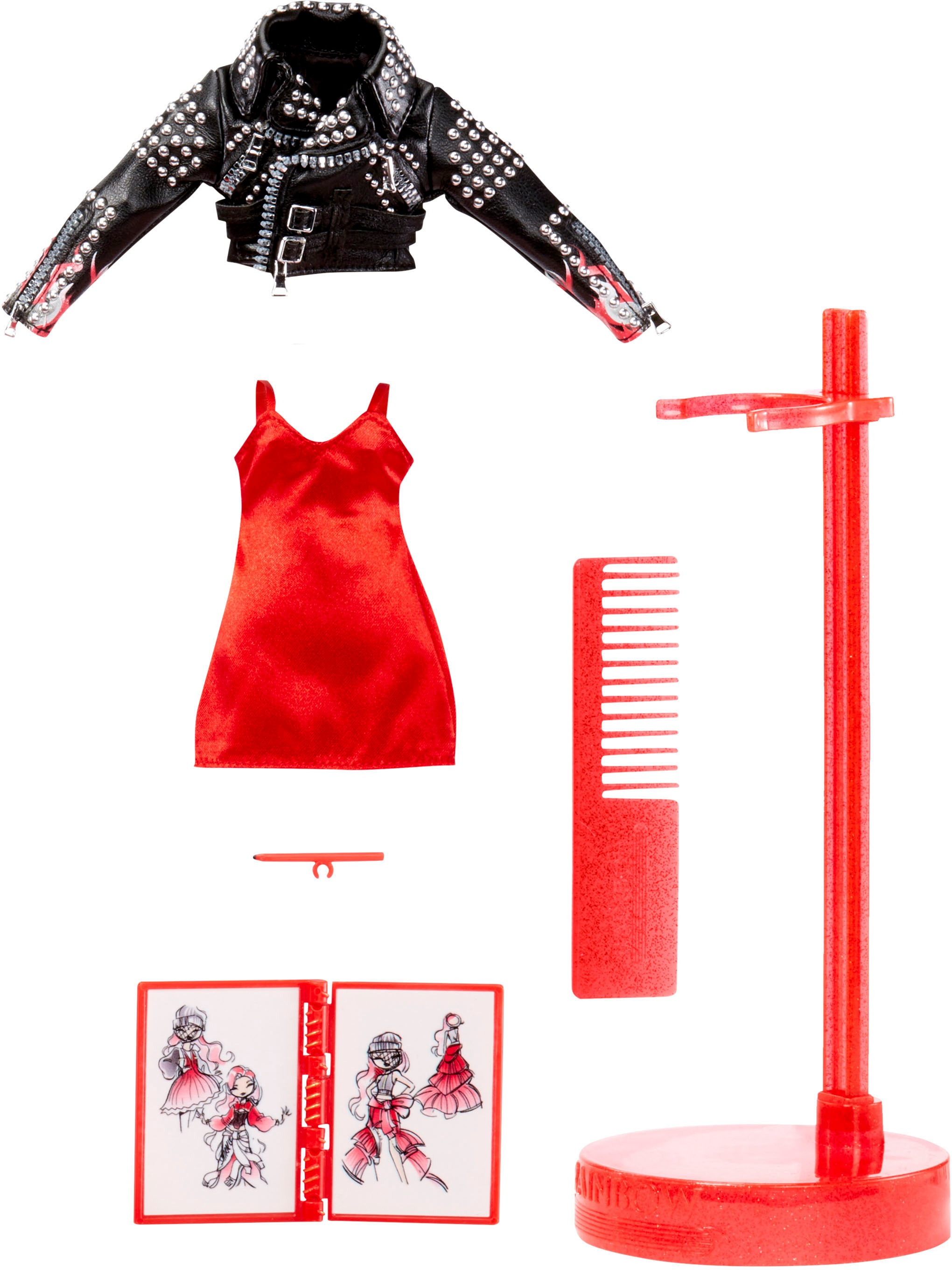 RAINBOW HIGH Anziehpuppe »Rainbow High Fantastic Fashion - Ruby (red)«, inklusive 2. Outfit