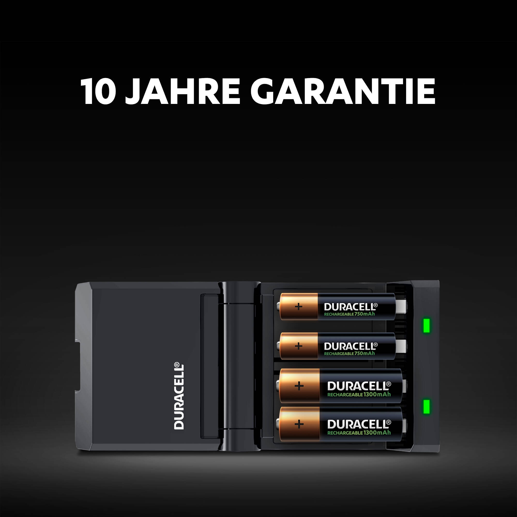 Duracell Batterie-Ladegerät »CEF27 Mignon AA/Micro AAA«, (NiMH Akku Ladegerät, 1 Stück), inkl. 2x2 Akkus (AA/AAA)