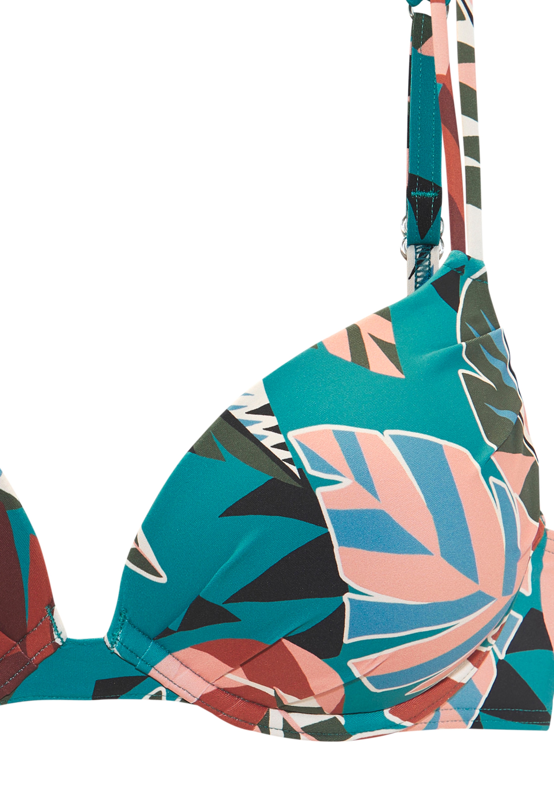 Buffalo Push-Up-Bikini-Top »Moana« mit modernem Allover-Print