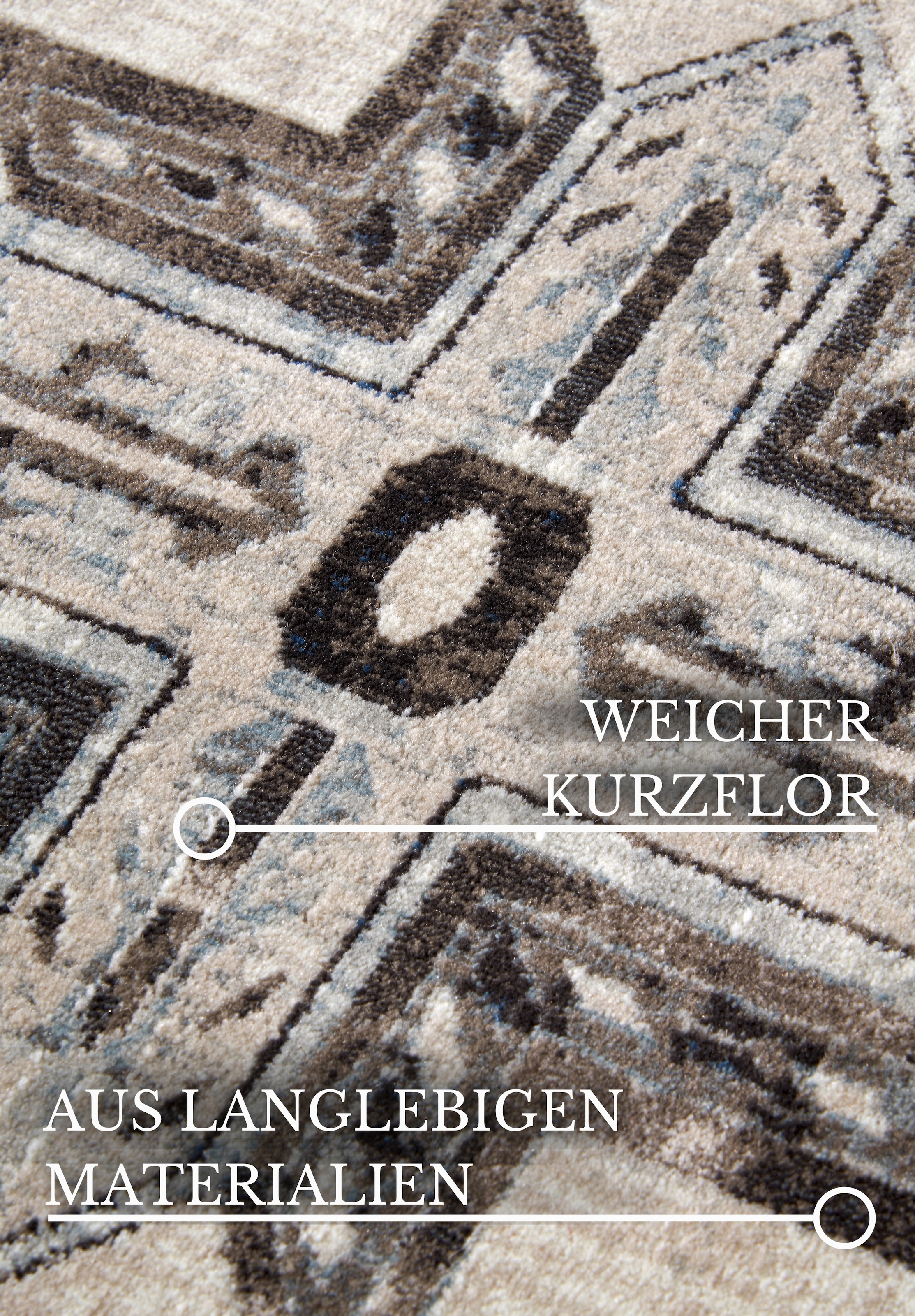 Villeroy & Boch Teppich »Henry«, rechteckig, 11 mm Höhe, Orientalisch, Wohnzimmer, Schlafzimmer, Klassisch, Kurzflor, Läufer