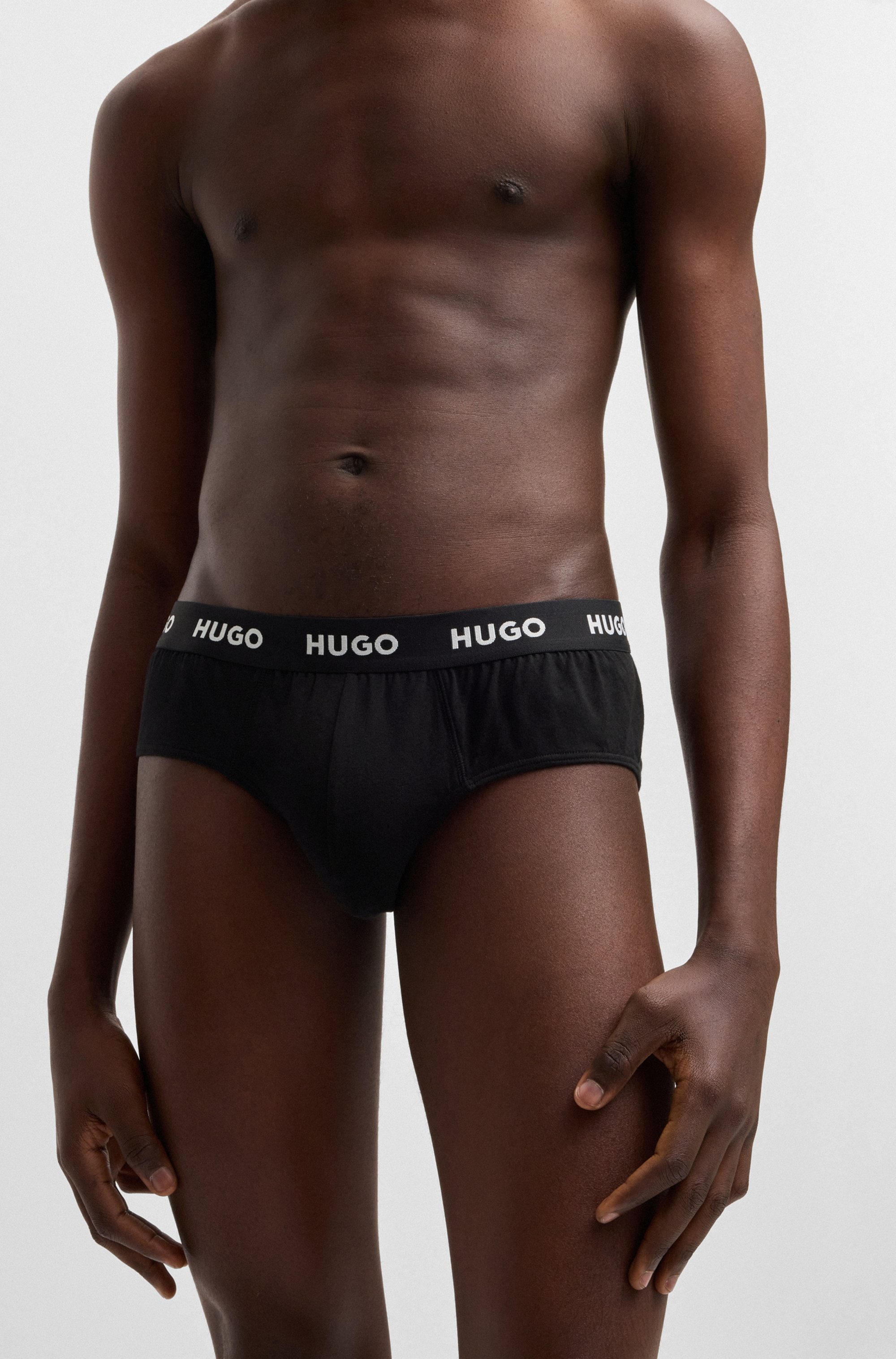 HUGO Underwear Hüftslip »HIPBRIEF TRIPLETPACK«, (Packung, 3 St., 3er Pack), mit modischem HUGO Logo-Elastikbund