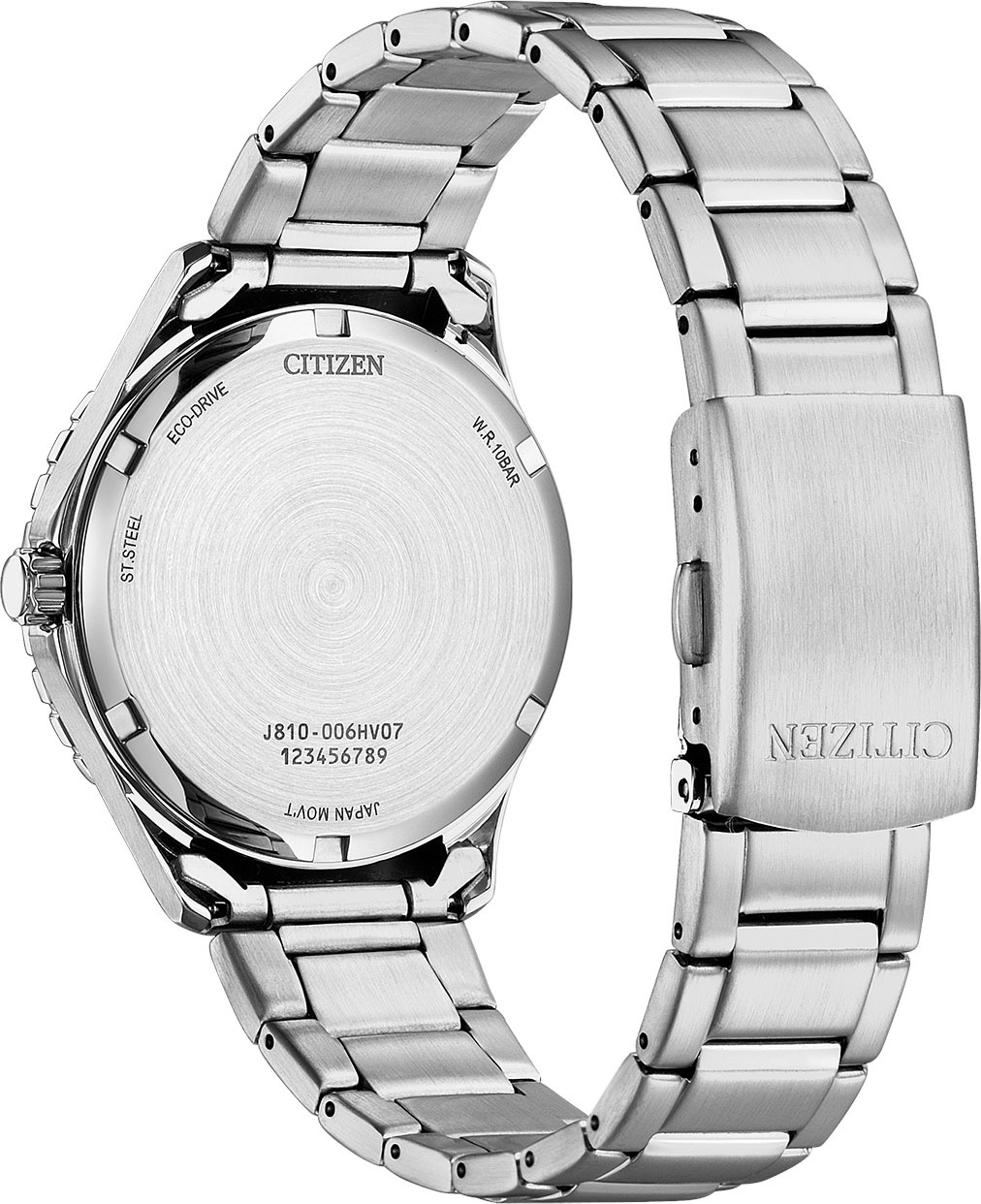 Citizen Solaruhr, Armbanduhr, Herrenuhr, Damenuhr, Edelstahlarmband, bis 10 bar wasserd.