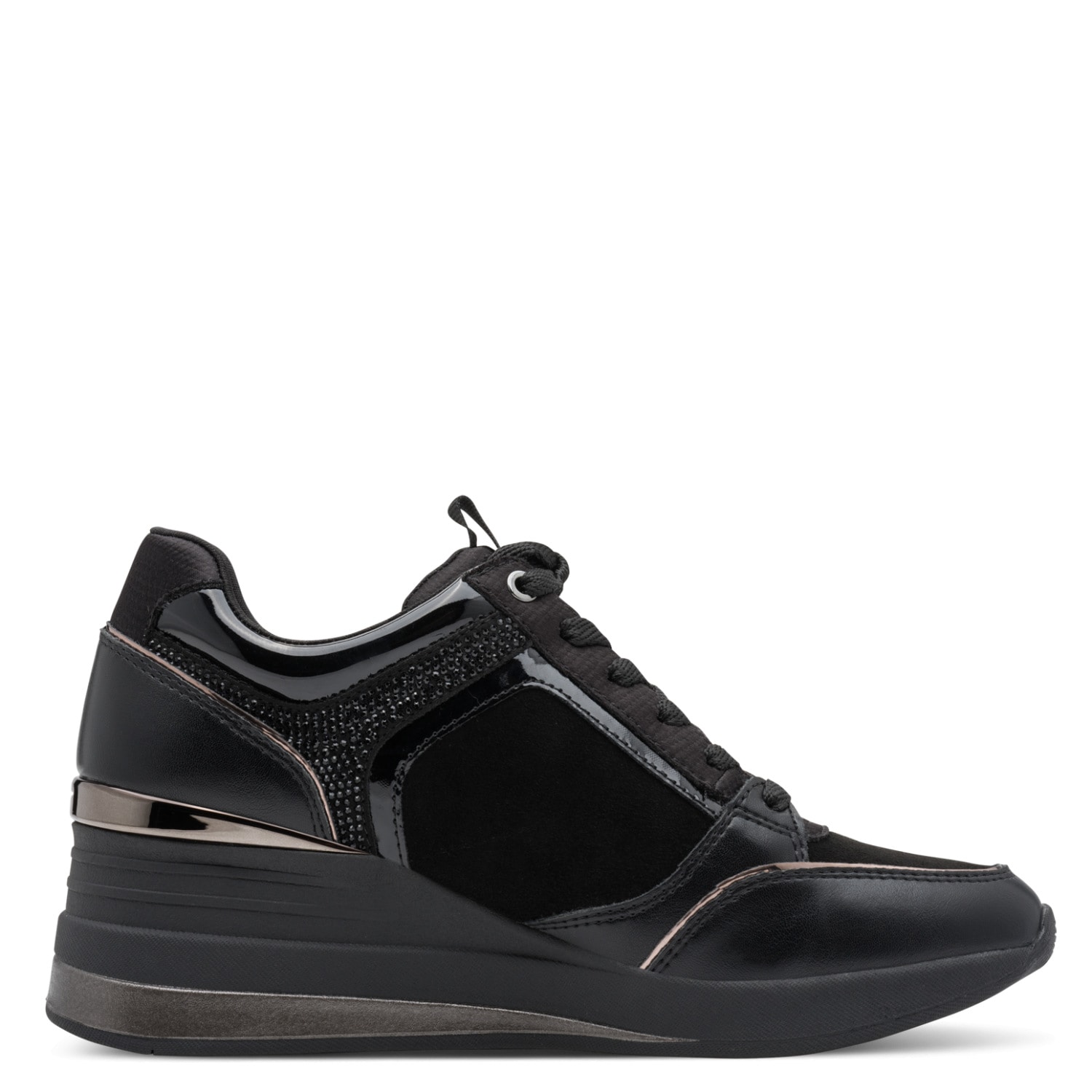 Tamaris Keilsneaker  Schnürer, Freizeitschuh, Halbschuh mit 6-cm-Keilabsatz