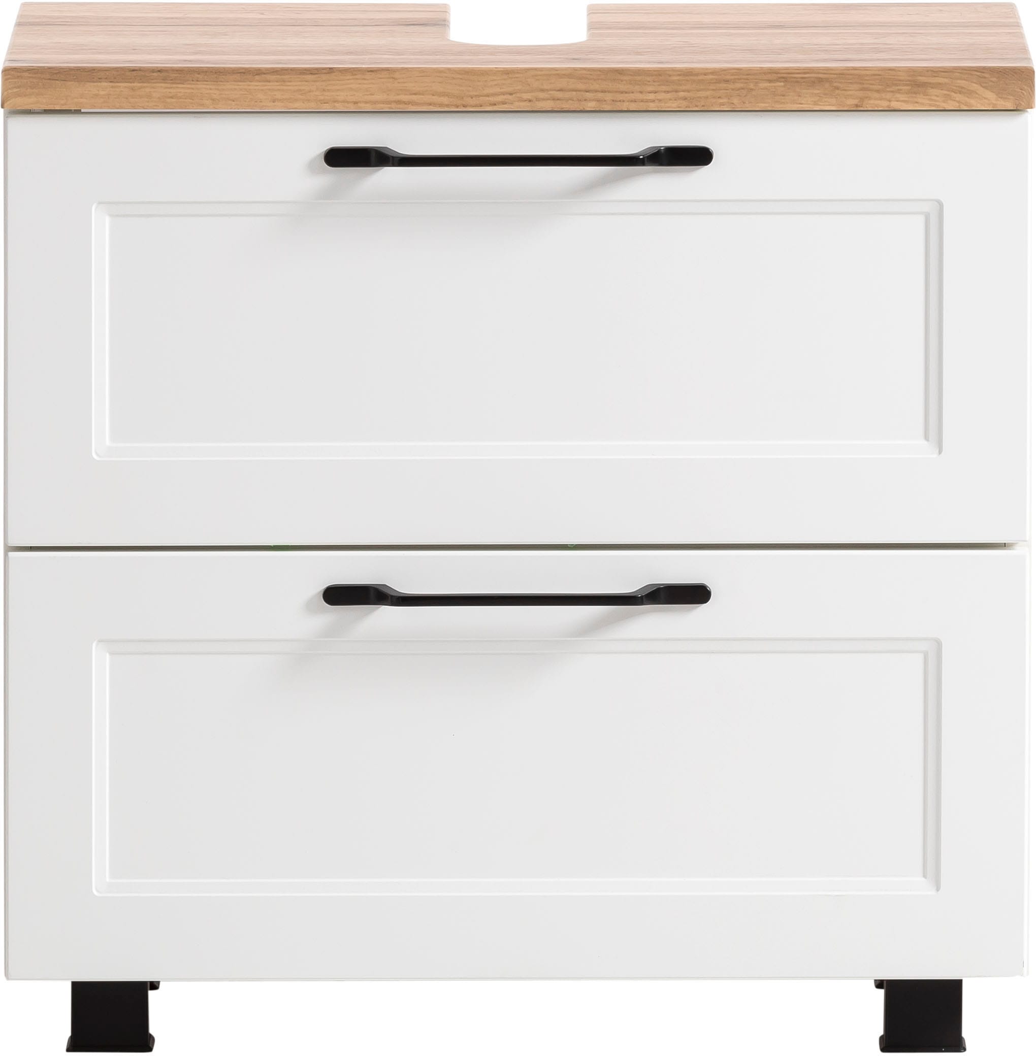 welltime Waschbeckenunterschrank "Lana" Badmöbel, 2 Schubladen, 60 cm breit