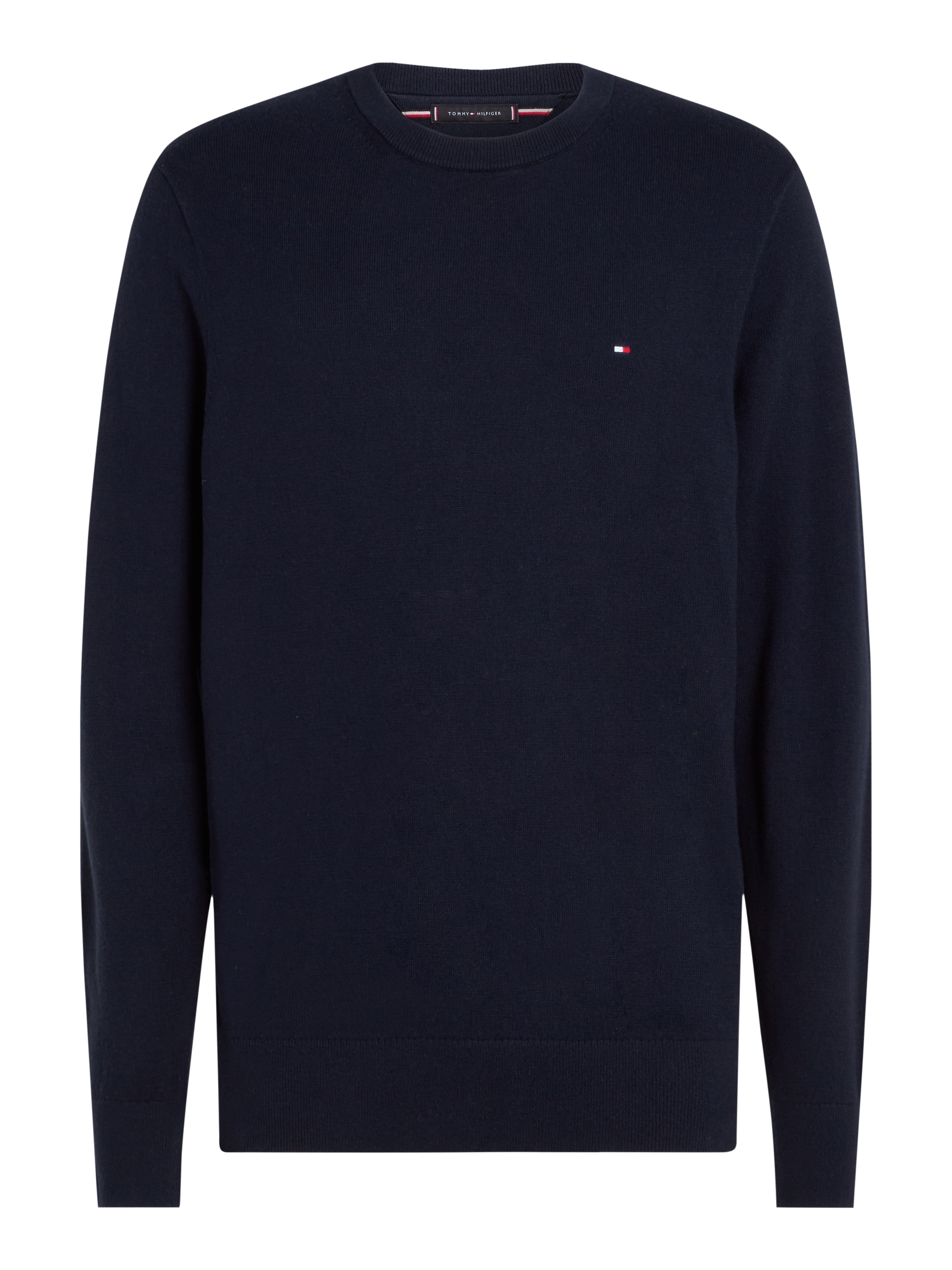 Tommy Hilfiger Rundhalspullover »PIMA ORG CTN CASHMERE CREW NECK«