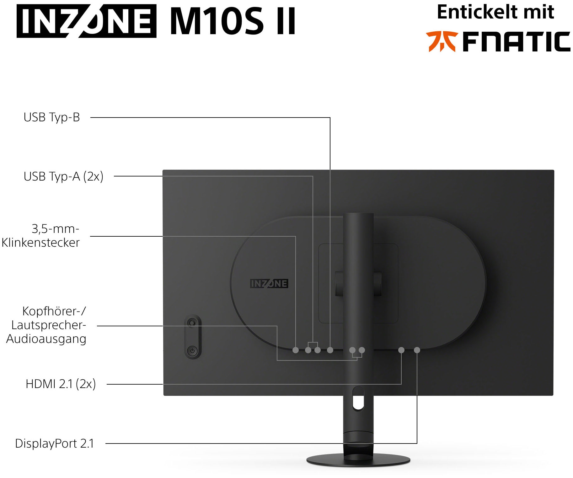 Sony Gaming-Monitor »INZONE M10S II« 67 cm/27 ″  2560 x 1440 px QHD 0,02 Reaktionszeit 540 Hz SDM-27Q102