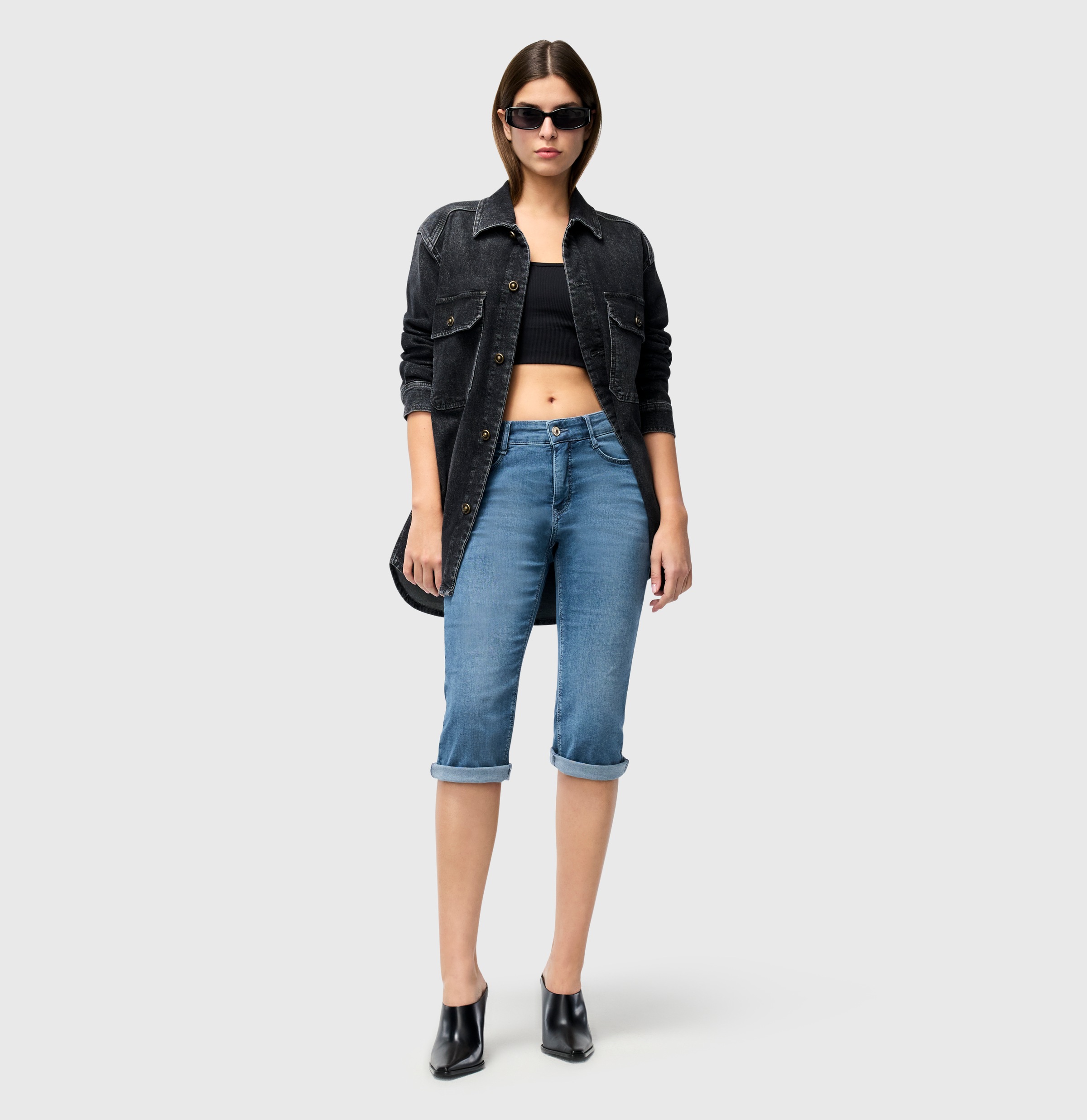 MAC Caprijeans »Dream-Sum« Bequemer Sitz mit krempelbarem Saum