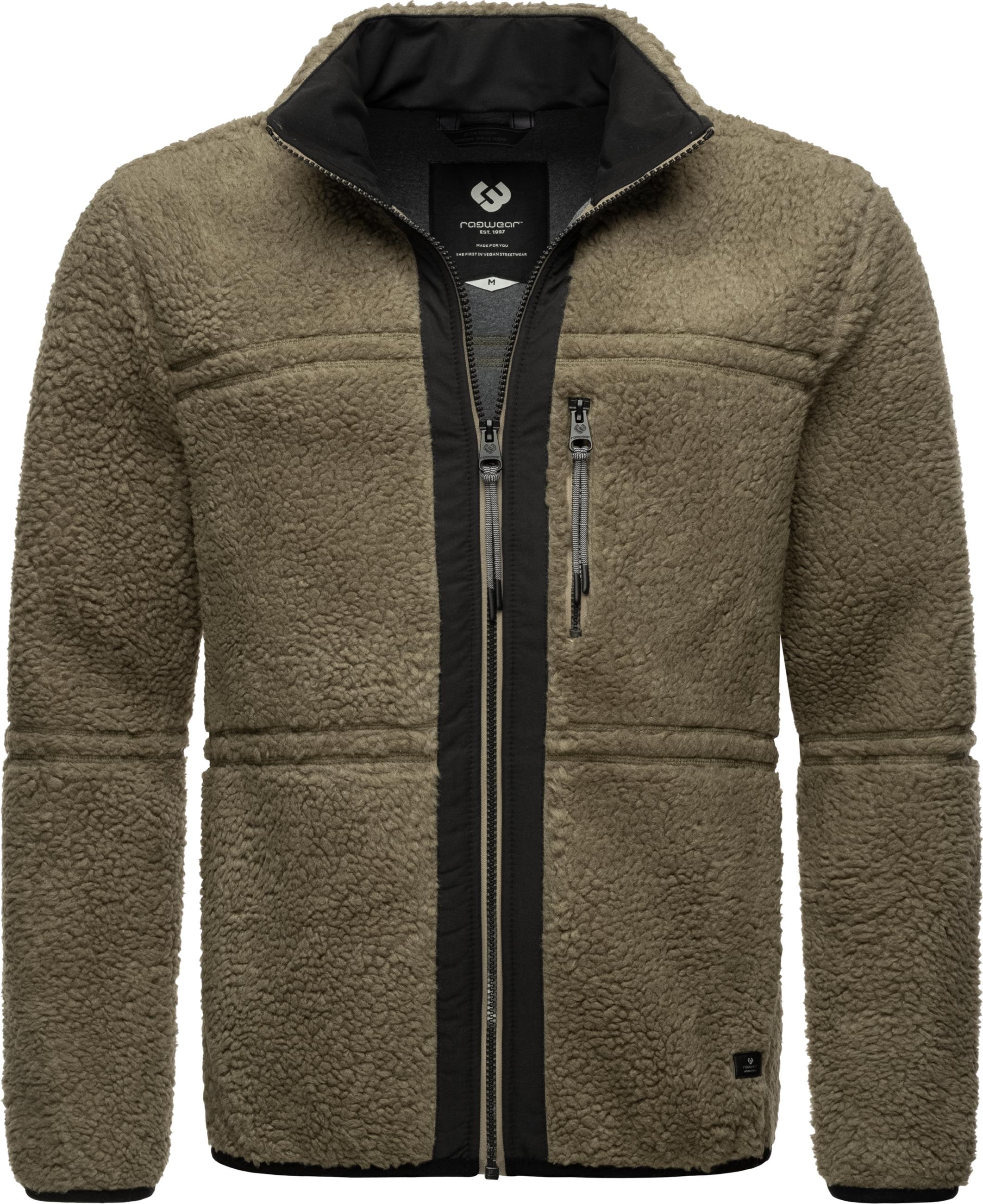 Sweatjacke »Plüschjacke Noory«, Herren Basic Teddy-Fleece Jacke