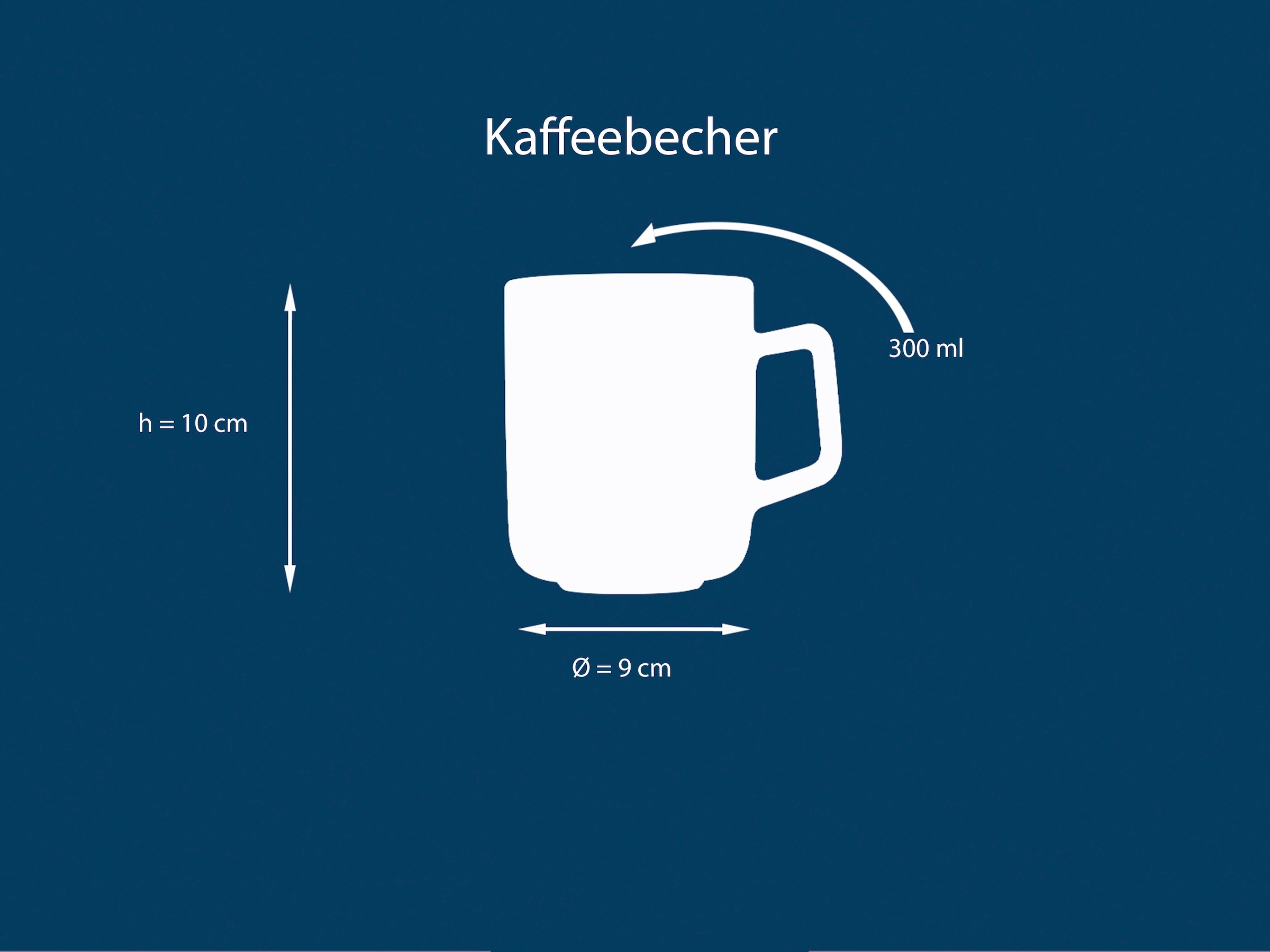 my home Becher »modernes 6-teiliges Kaffeebecher-Set Nydala«, (Set, 6 tlg.), hohe Haltbarkeit, spülmaschinengeeignet & mikrowellengeeignet