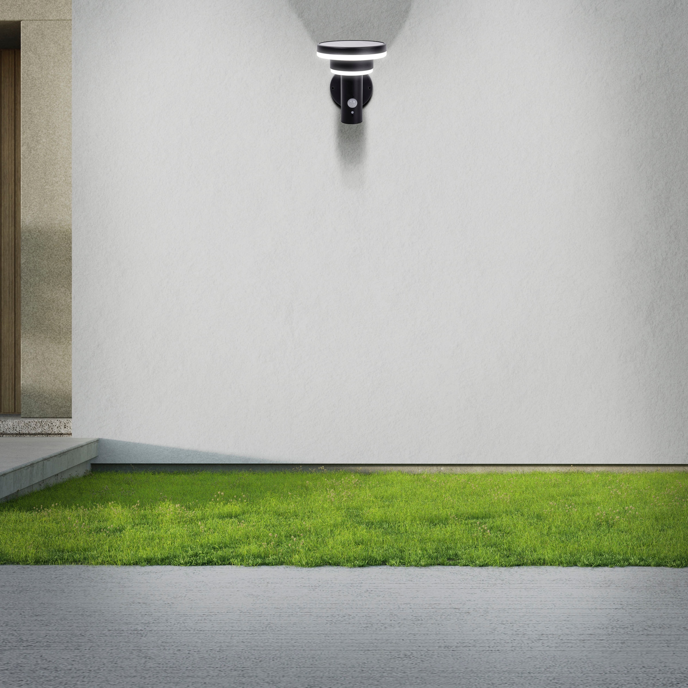 näve LED Solarleuchte »Nora«, 1 flammig, Leuchtmittel LED-Modul | LED fest integriert, inkl. Bewegungsmelder, per Tippschalter in 3-Stufen einstellbar