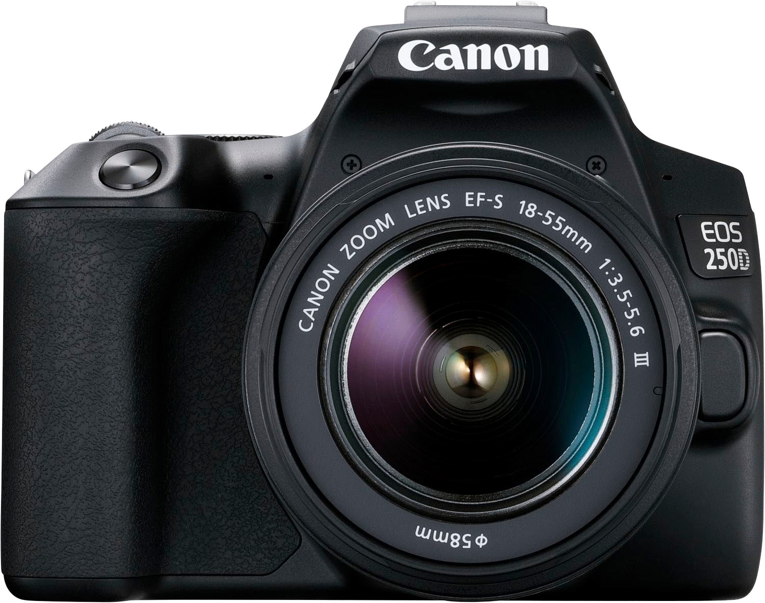 Canon Systemkamera »250D + + f/3.5-5.6 f/3.5-5.6 EF-S SB130 Bluetooth-WLAN EF-S 18-55mm bei 18-55mm III 24,1 Kit«, MP, III