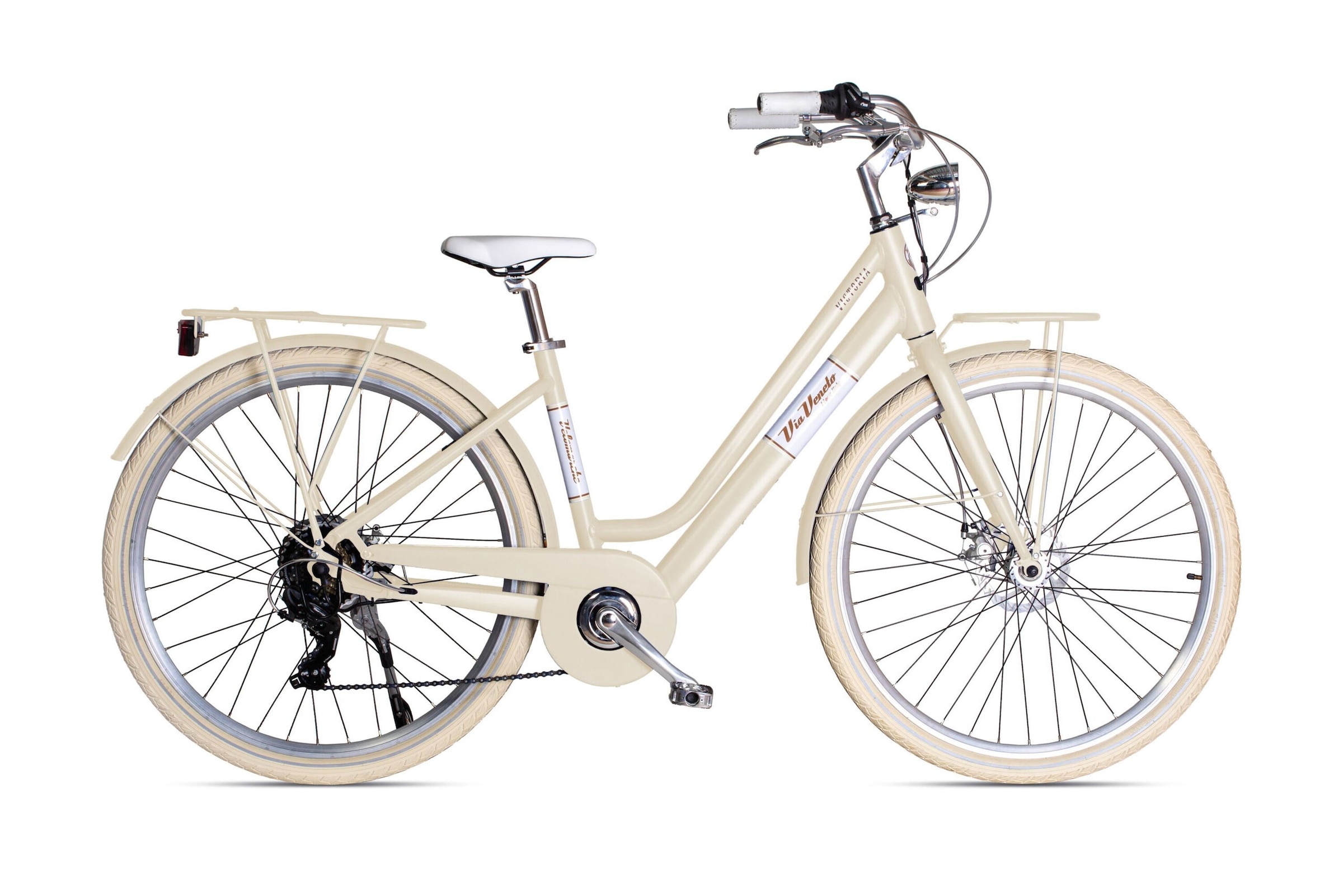 VENICE - I love Italy E-Bike »Elektro-Citybike VICTORIA LADY 28 Zoll ¿ BEIGE SAHARA«, Shimano