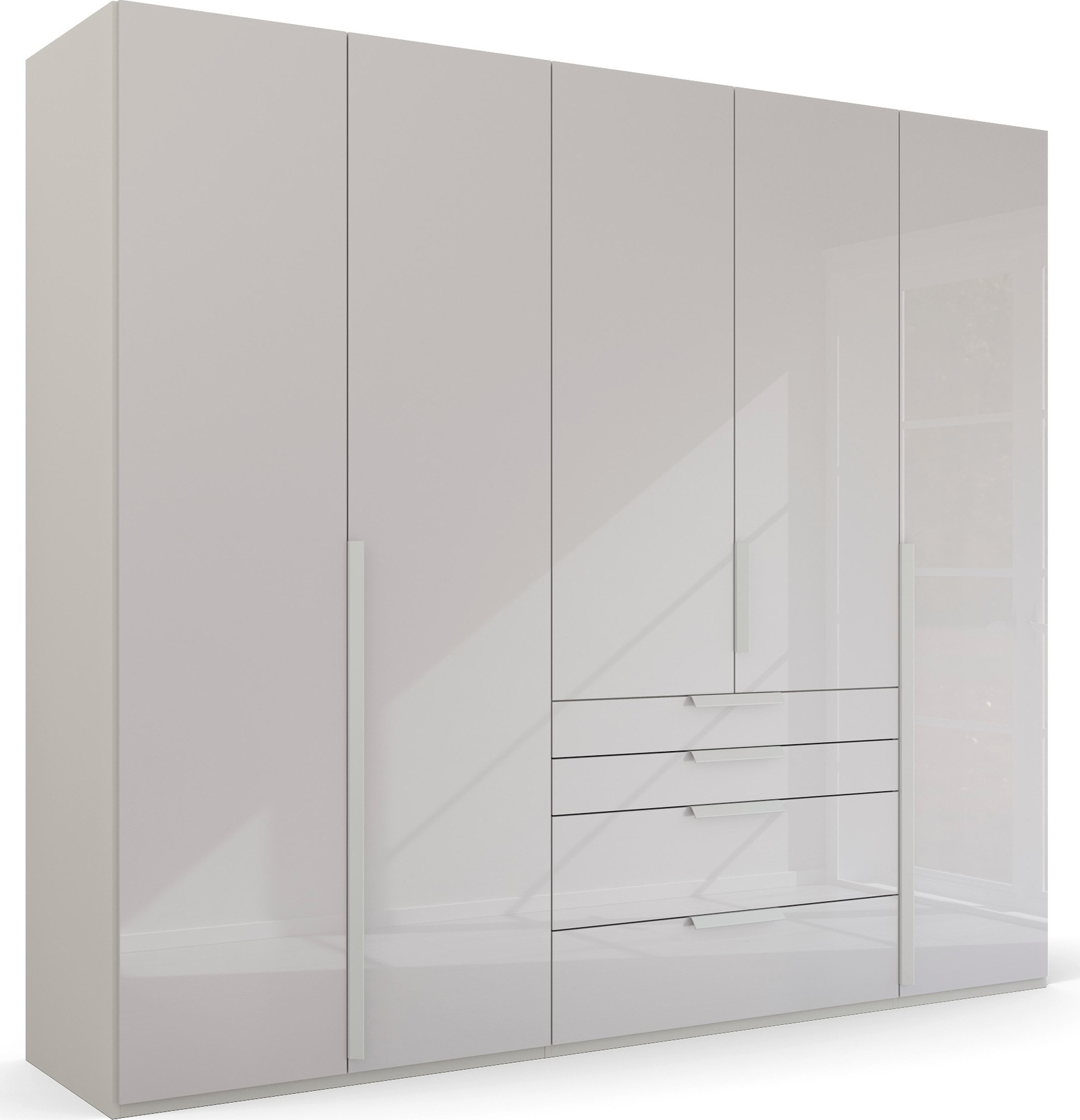 rauch Drehtürenschrank »Purisma«, mit Glasfront, Schubladen und umfangreichem Zubehör, mit Soft-Close