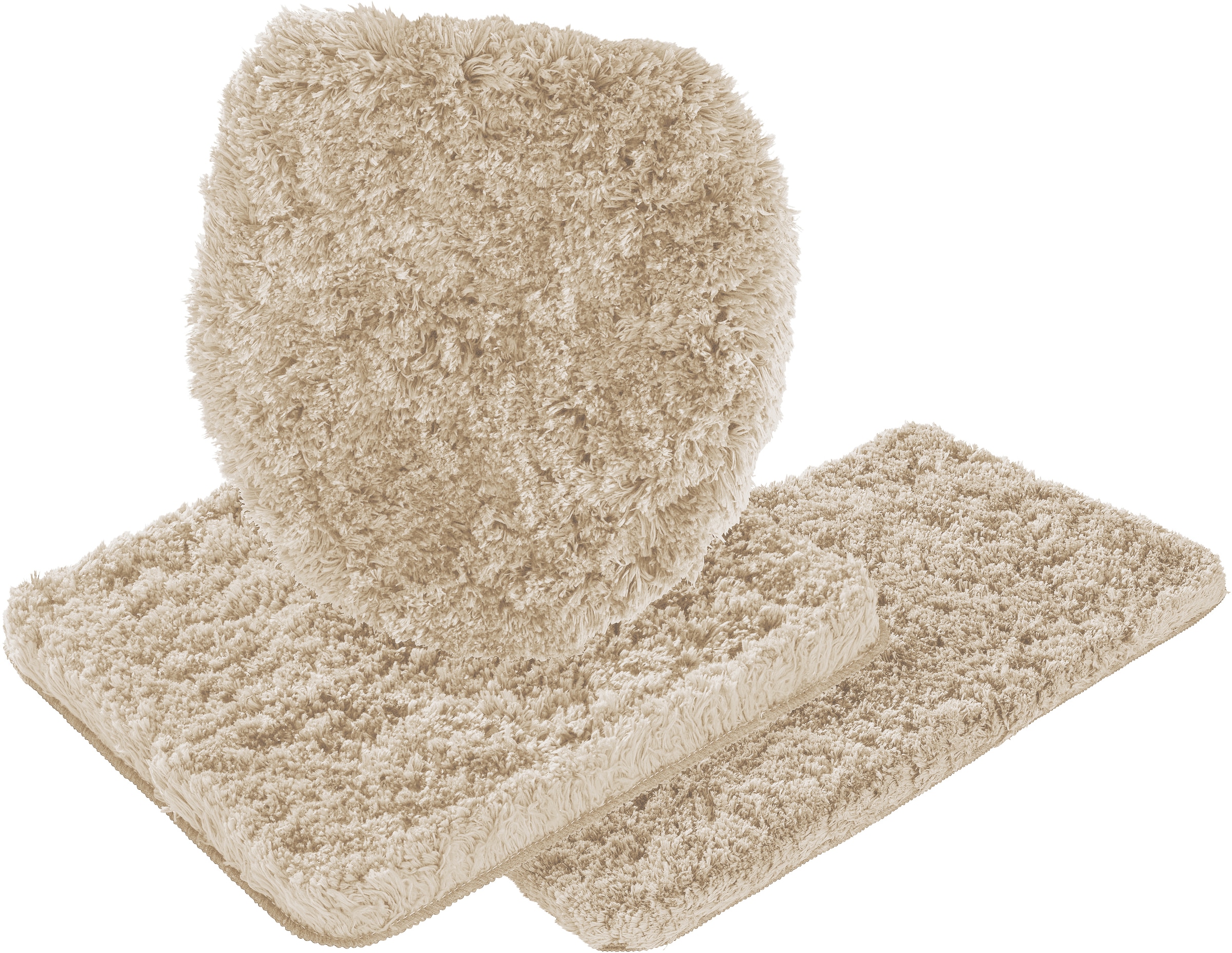 Guido Maria Kretschmer Home&Living Badematte »Micro exclusiv, Badvorleger, Badezimmer Teppich«, rutschhemmend beschichtet, strapazierfähig-schnell trocknend-fußbodenheizungsgeeignet, Badteppich, Badematten auch als 3 teiliges Set & rund erhältlich
