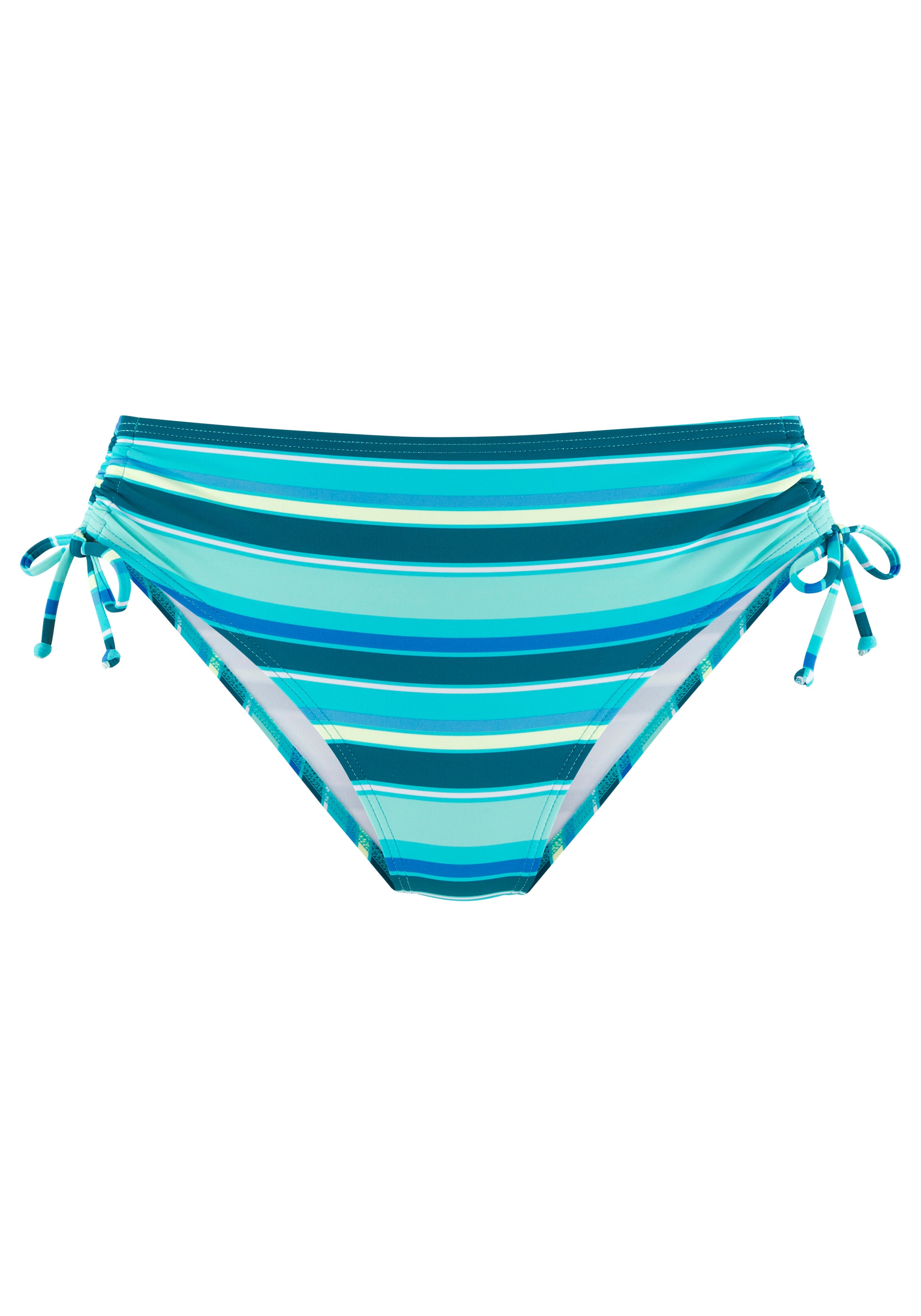 s.Oliver Bikini-Hose seitlich regulierbar und mit trendigem Streifen-Design