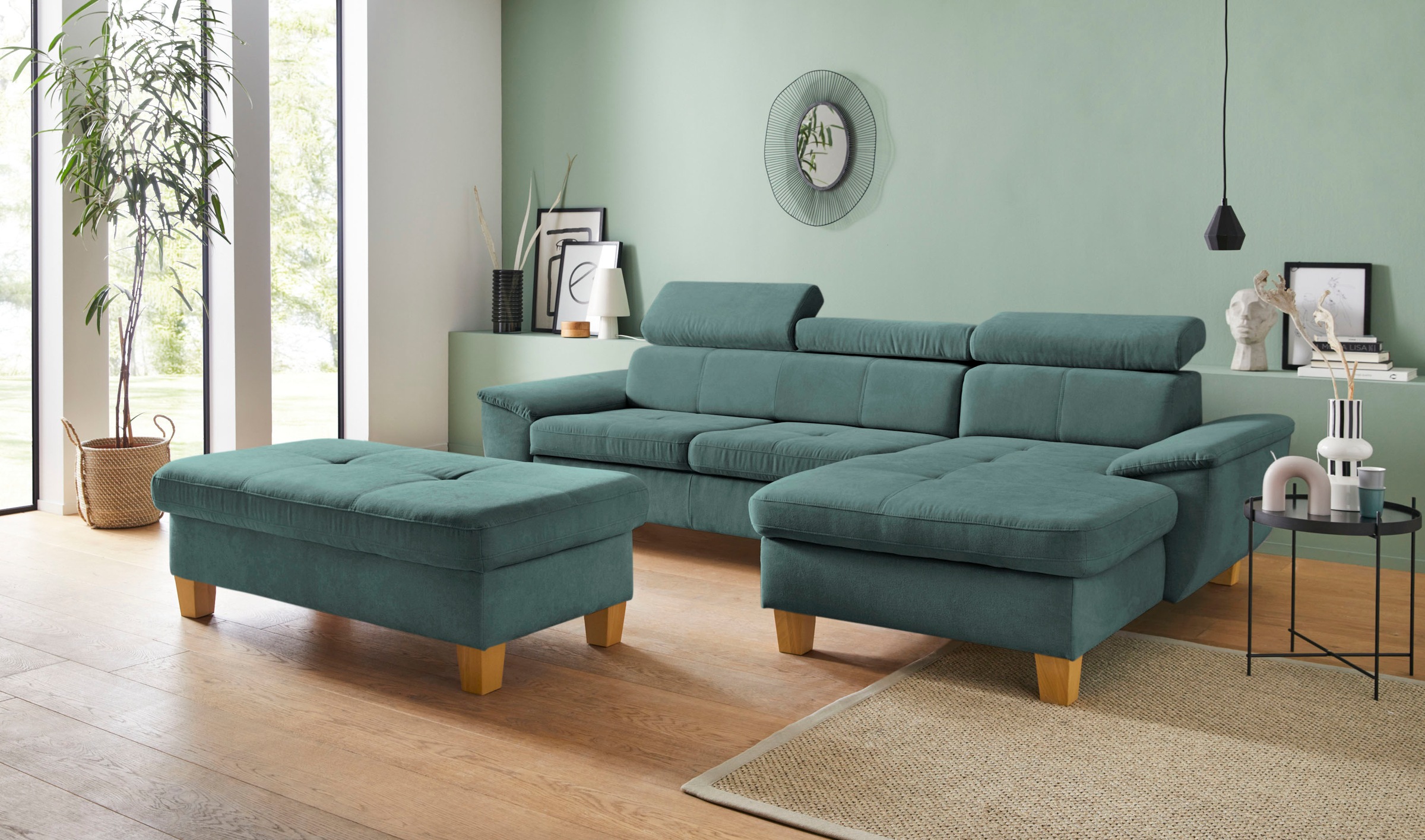 exxpo - sofa fashion Hocker »Enya Bankhocker mit Staufach unter der Sitzfläche«, schöne Detailverarbeitung