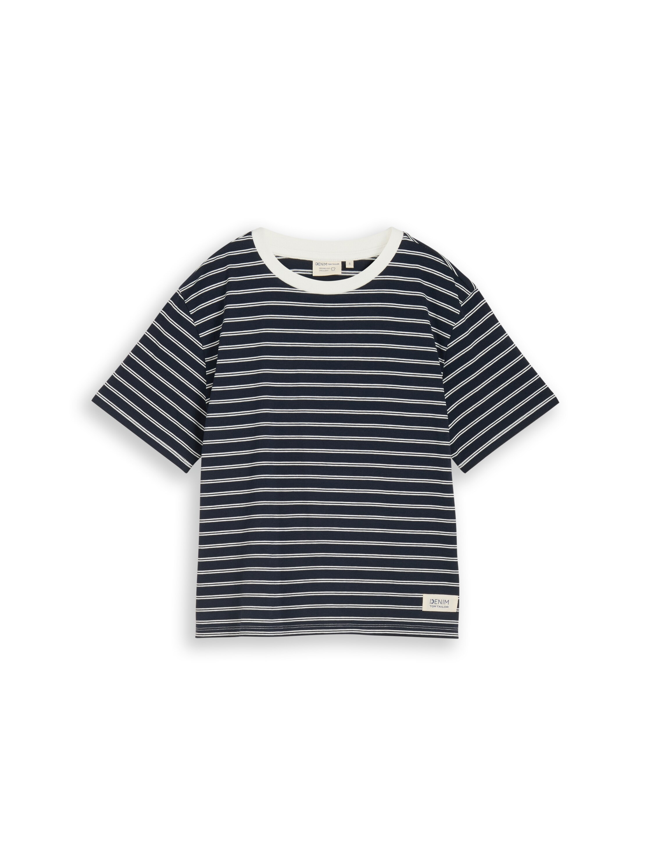 TOM TAILOR Denim T-Shirt mit Streifen Muster