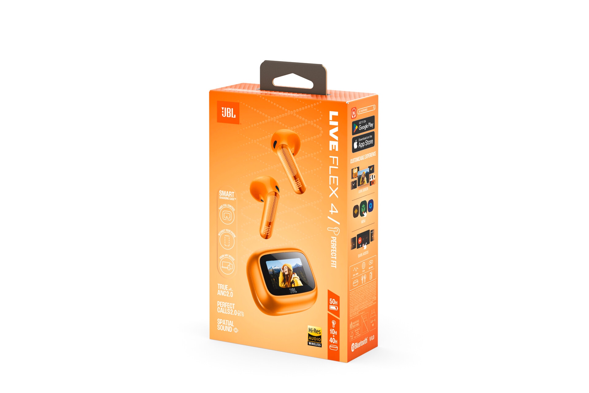 JBL wireless In-Ear-Kopfhörer »LIVE FLEX 4« A2DP Bluetooth Adaptive Noise-Cancelling | Freisprechfunktion | True Wireless Kabellose Ohrhörer mit Noise-Cancelling-Funktion