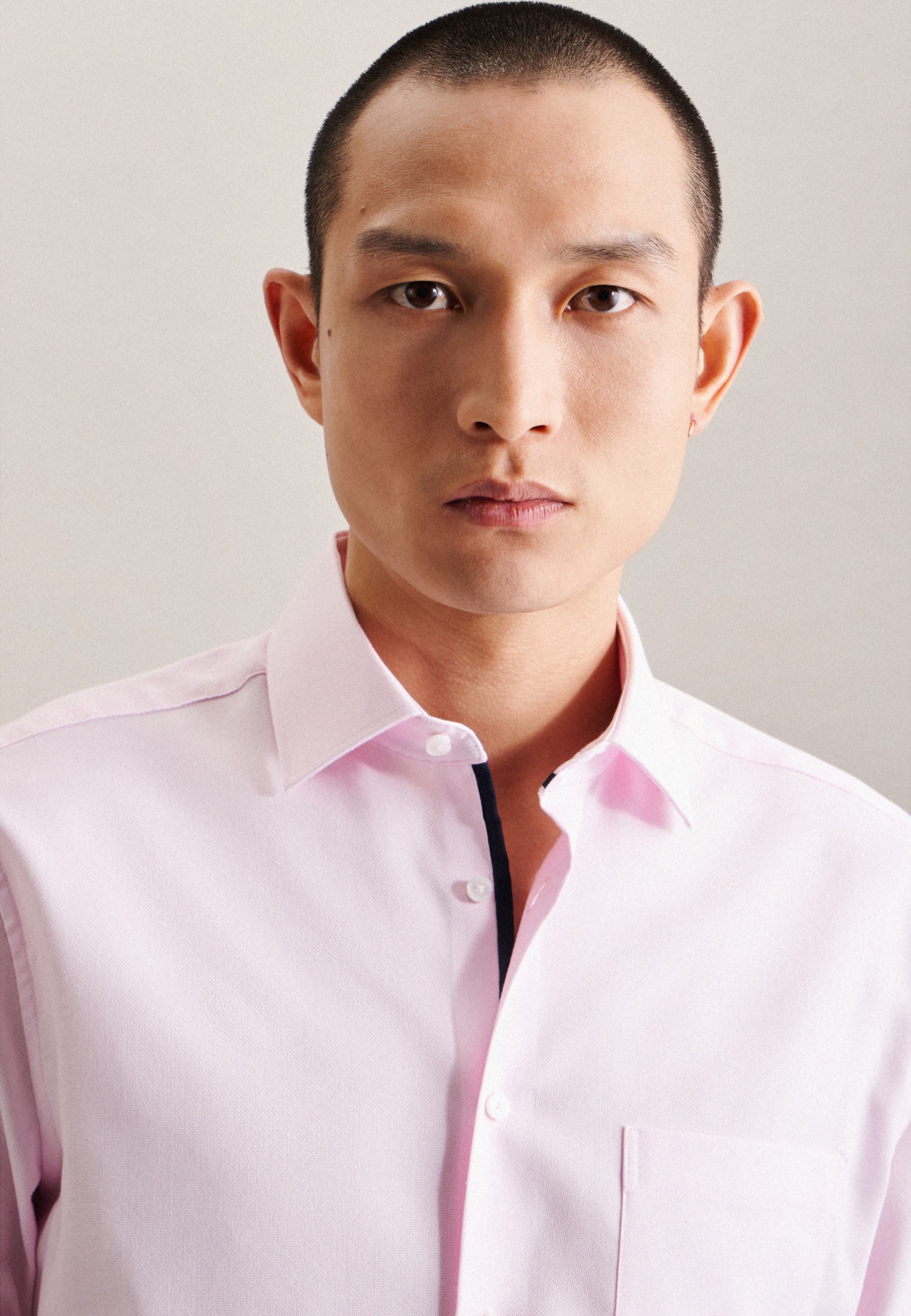 seidensticker Businesshemd »Schwarze Rose« Regular 1/1 Kentkragen Struktur