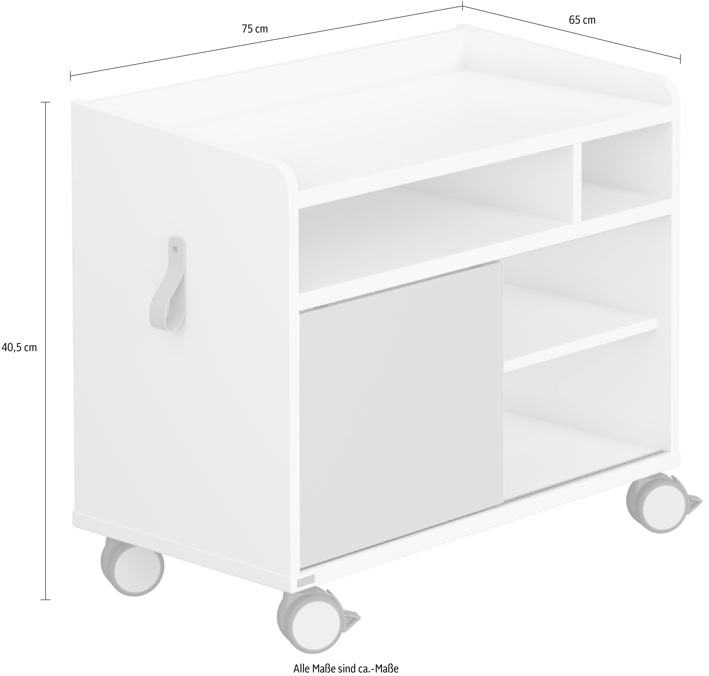 PAIDI Container »Rollcaddy S«, mit Schiebetür und 2 feststellbaren Rollen