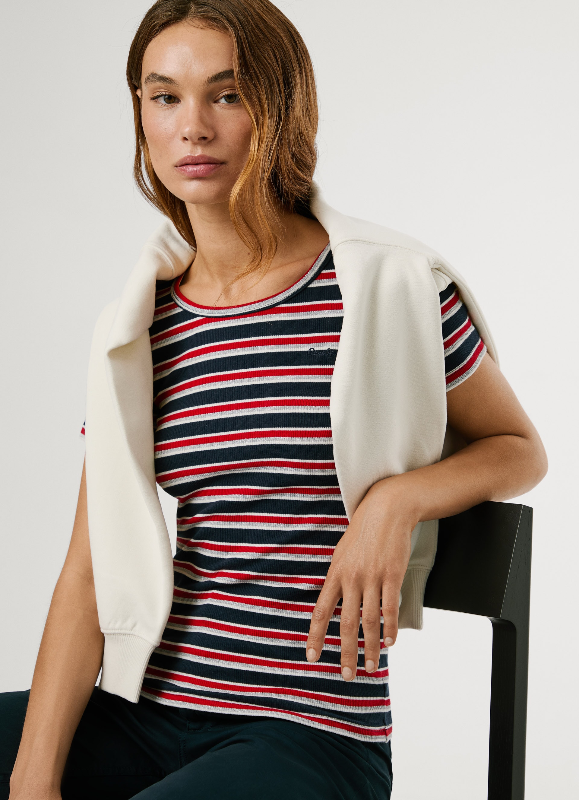 Pepe Jeans Kurzarmshirt »BAMBU«, Slim Fit mit Rundhals