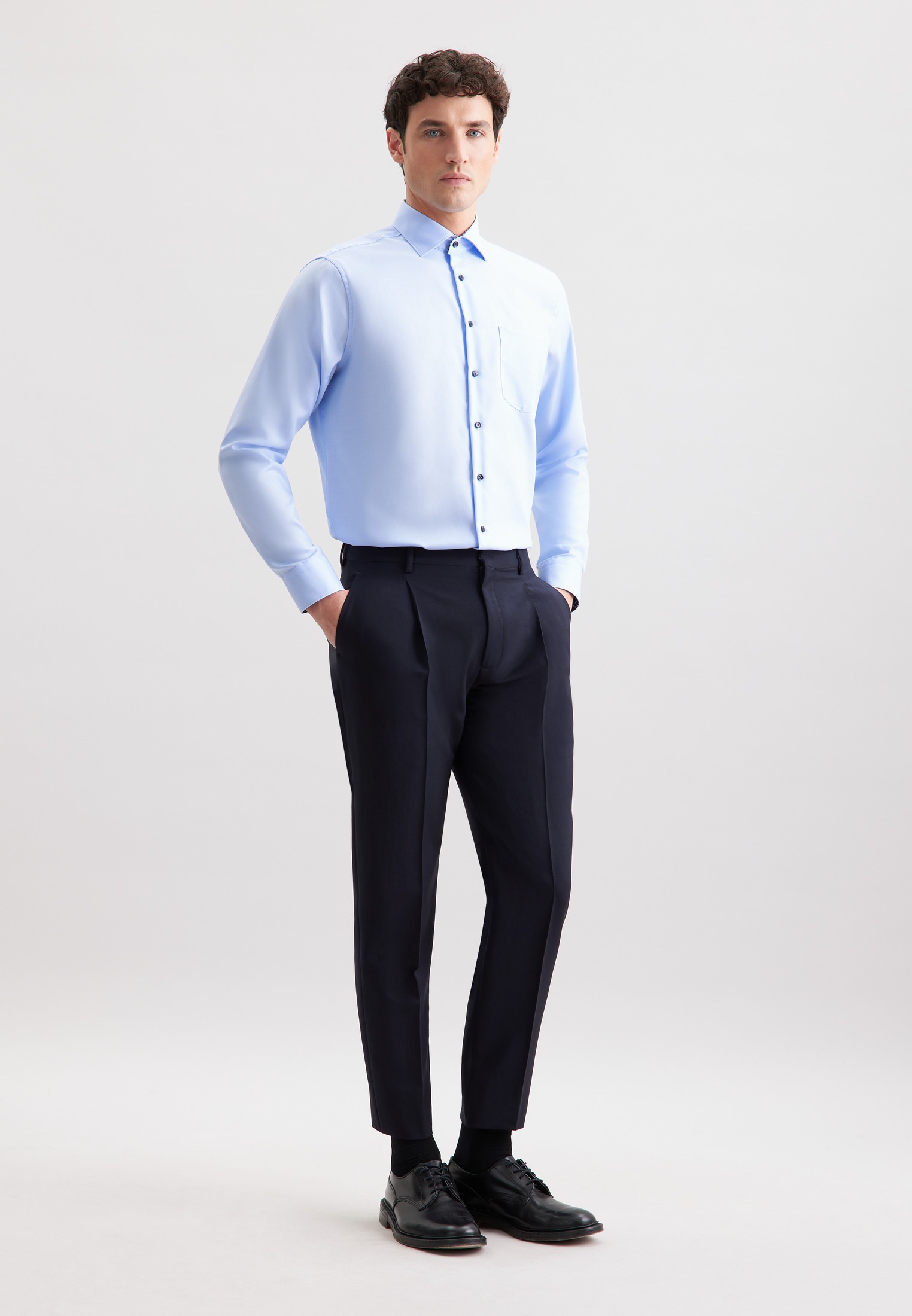 seidensticker Businesshemd »Schwarze Rose« Comfort 1/1 Kentkragen Uni