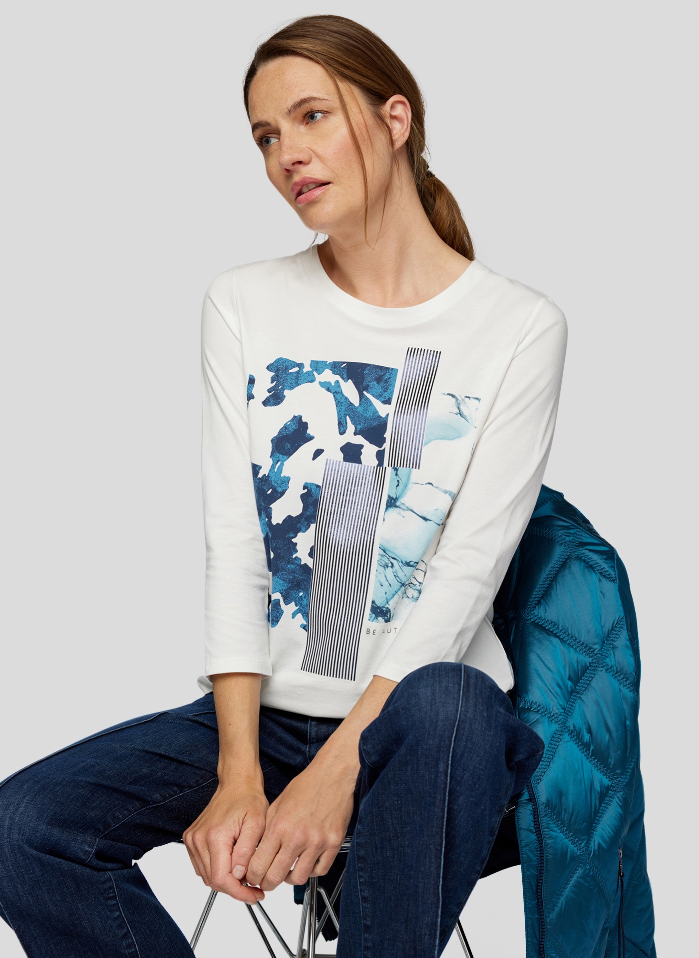 Rabe 3/4-Arm-Shirt, mit Print