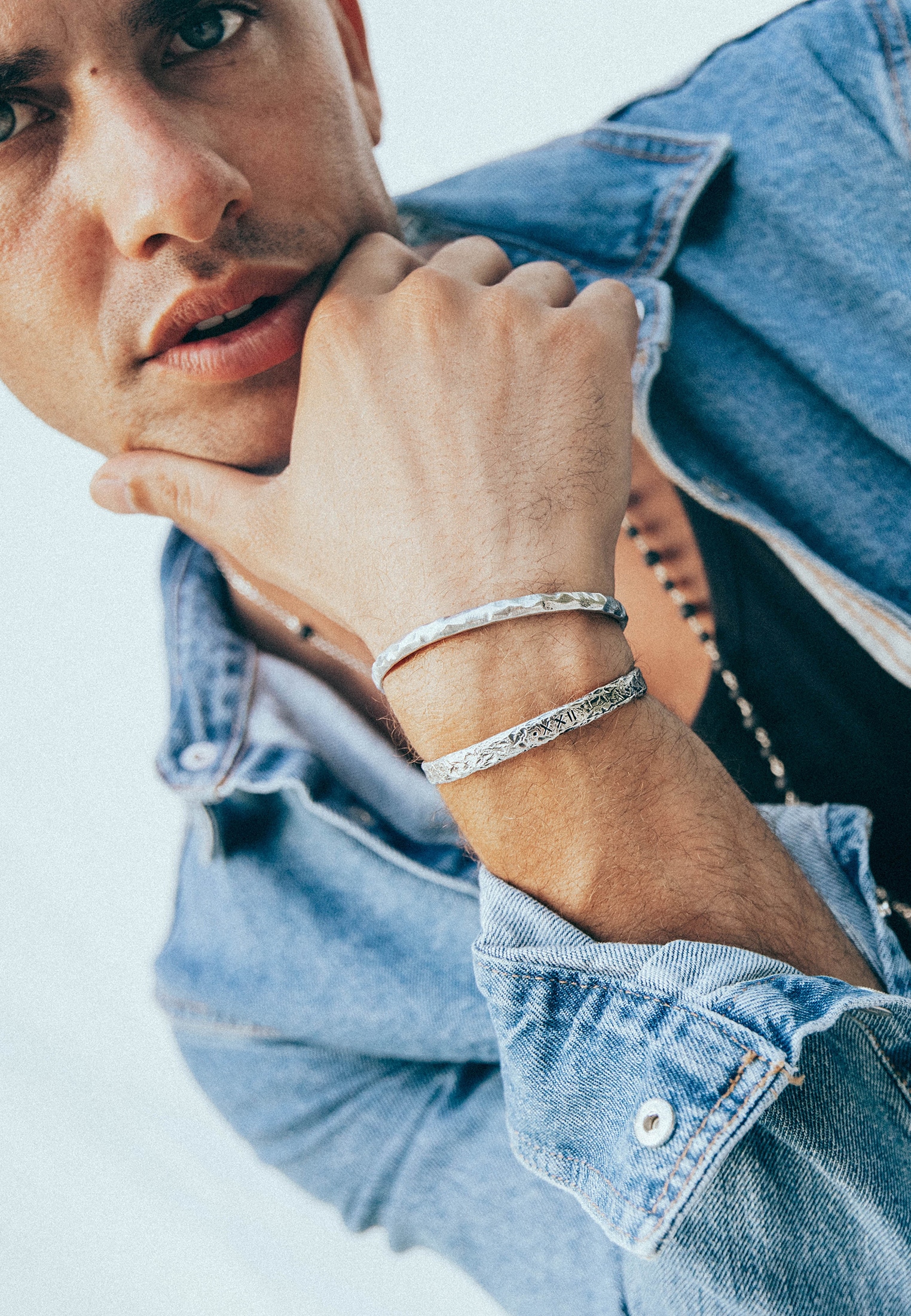 HAZE & GLORY Armreif »Armband Armreif - Live in the moment 925 Silber«