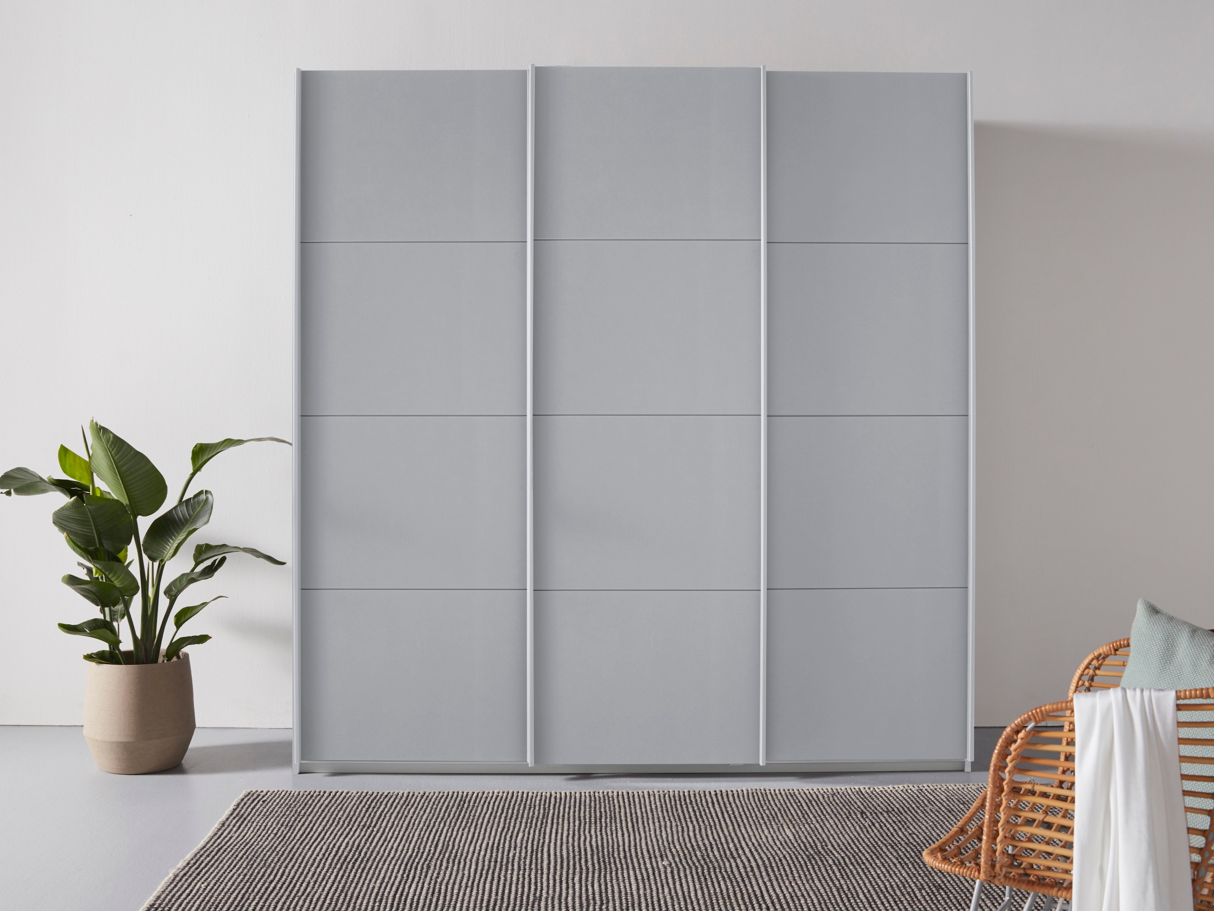 rauch Schwebetürenschrank »Kleiderschrank Schrank Garderobe TOPSELLER OTELI inkl. Inneneinteilung« Breiten 203/271/315/360 cm Höhen 210/229 cm,  mit 3 Innenschubladen sowie zusätzlichen Einlegeböden MADE IN GERMANY