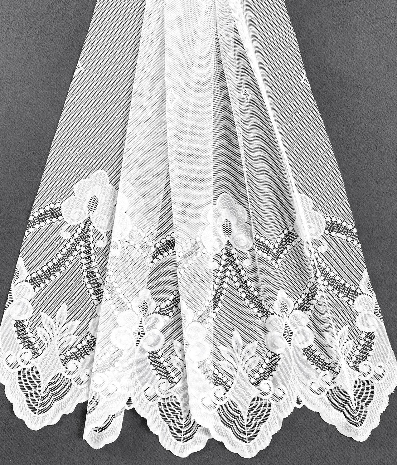 Weckbrodt Kuvertstore »Weimar«, (1 St.), Jacquard, strukturiert, floral, Sockel, Bordüre,gebogt, Gardine, Store