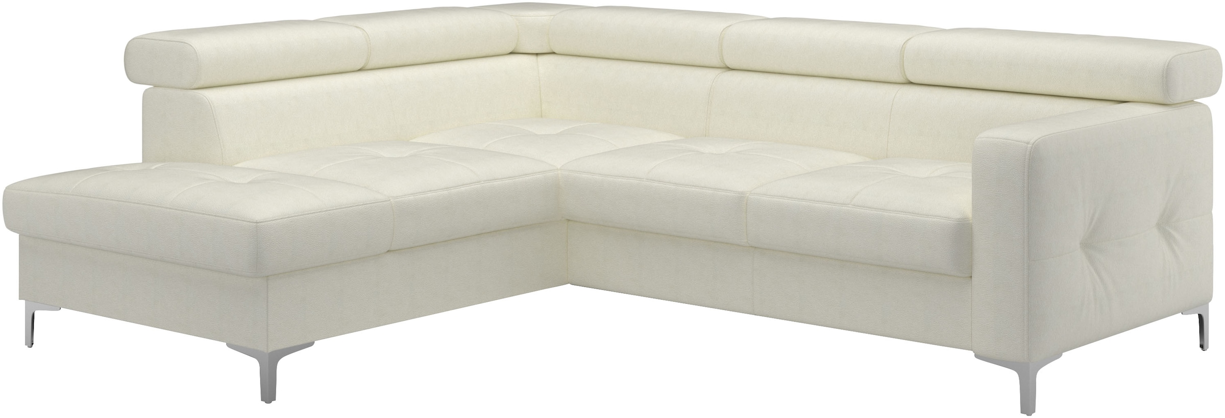 COTTA Ecksofa »Sammy L-Form«, mit Kopfteilverstellung, wahlweise mit Bettfunktion & Bettkasten