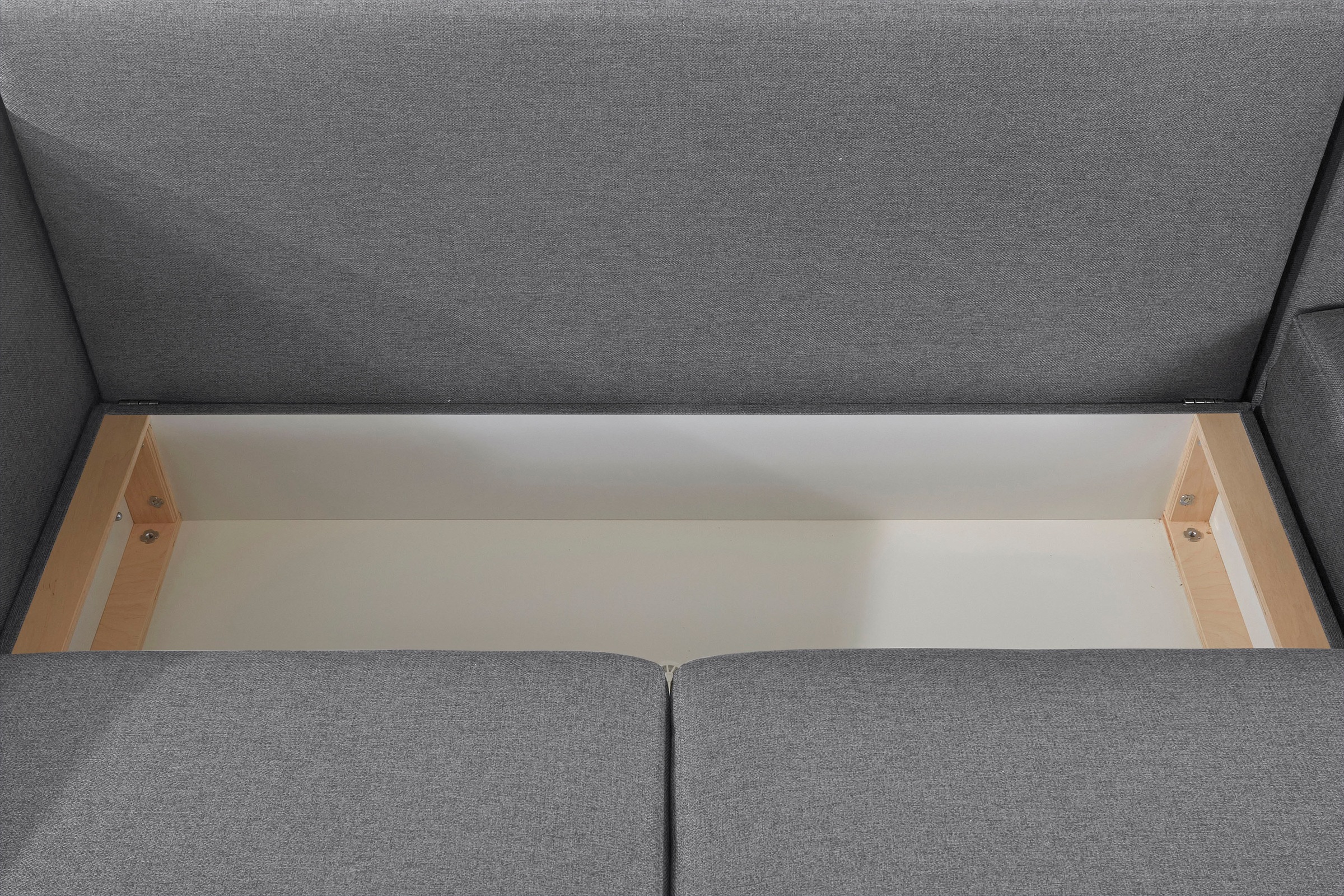 Home affaire Ecksofa »Granbo L-Form«, incl. Bettfunktion und Bettkasten, Federkern-Polsterung, Seitentasche