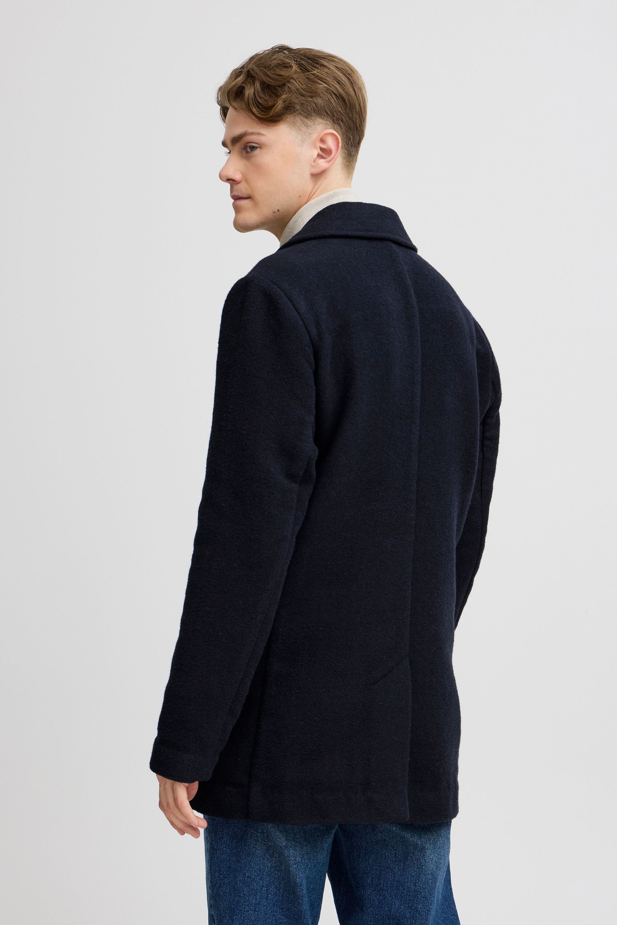 Casual Friday Wollmantel »Wollmantel CFVILMER wool mix peacoat«