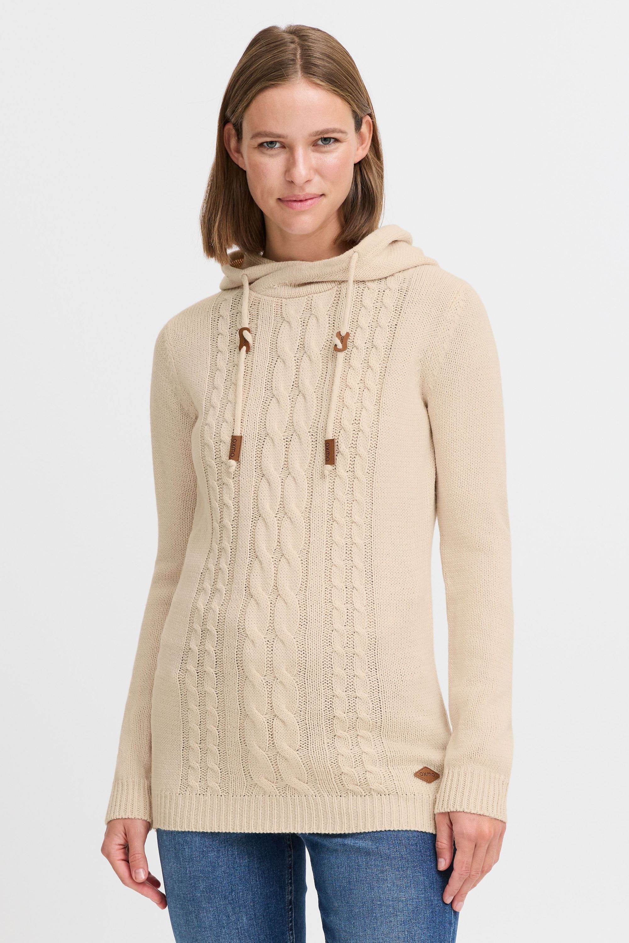 OXMO Strickjacke »Strickpullover OXCable«