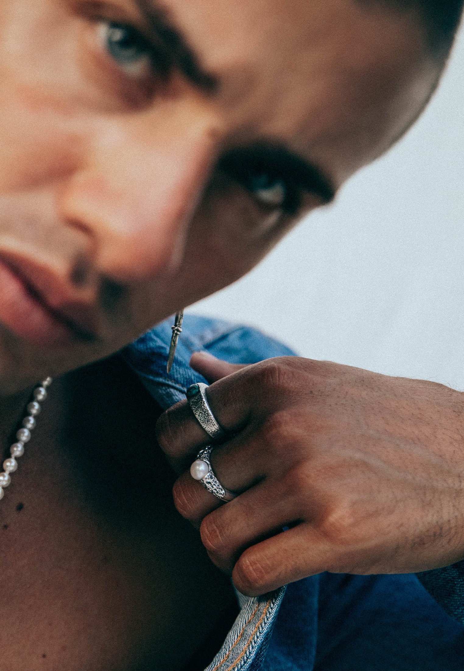 HAZE & GLORY Silberring »Ring Perle Vintage 925 Silber«