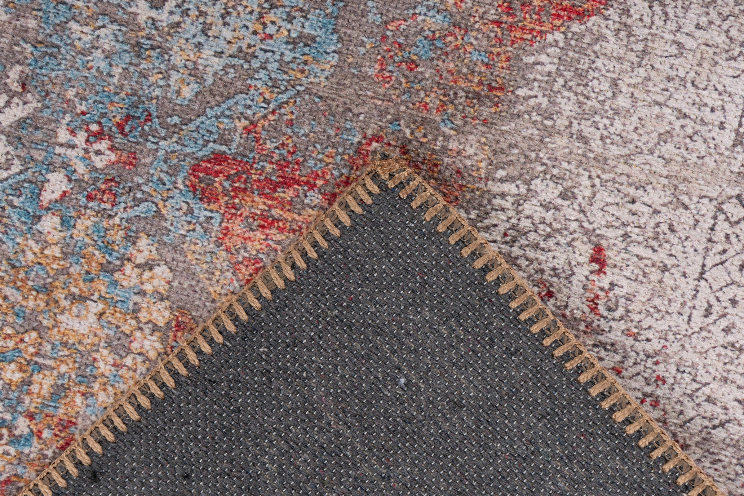 me gusta Teppich »Faye 125« rechteckig 6 mm Höhe Flachgewebe, gedrucktes Motiv, Wohnzimmer, Esszimmer