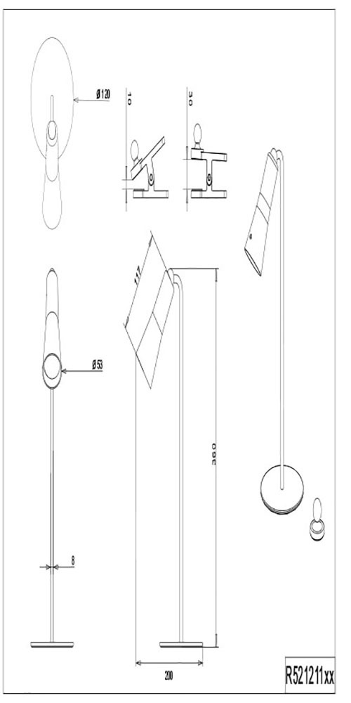 REALITY Leuchten LED Tischleuchte »Maxi«, 1 flammig, Leuchtmittel LED-Board | LED fest integriert, Klemmleuchte mit Magnet-Halterung, Touchdimmer, USB-C, 2-12h Akku