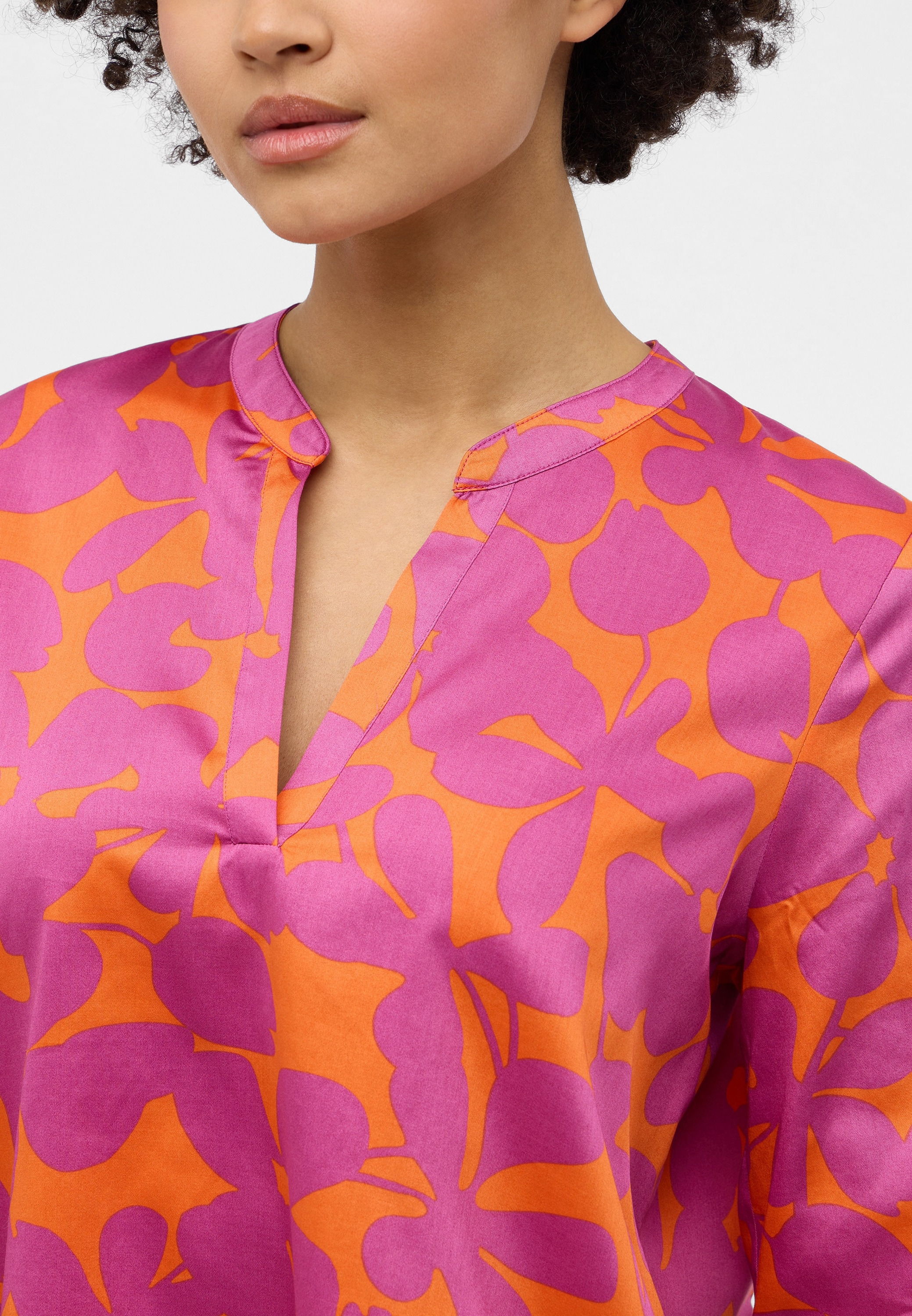 Eterna Longbluse »LOOSE FIT« EASY IRON (bügelleicht)