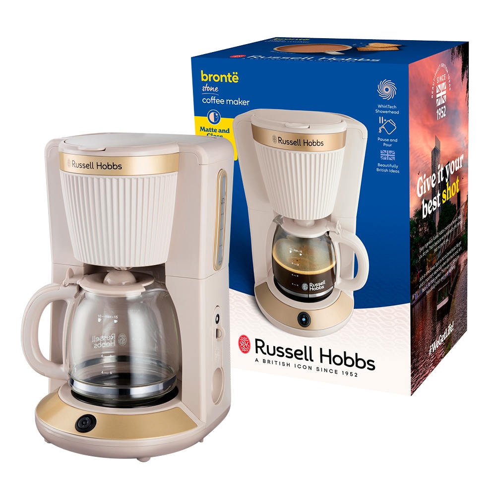 RUSSELL HOBBS Filterkaffeemaschine »Stone 26781-56« 1,25 l Kaffeekanne Warmhaltefunktion, WhilTech-Brühtechnologie
