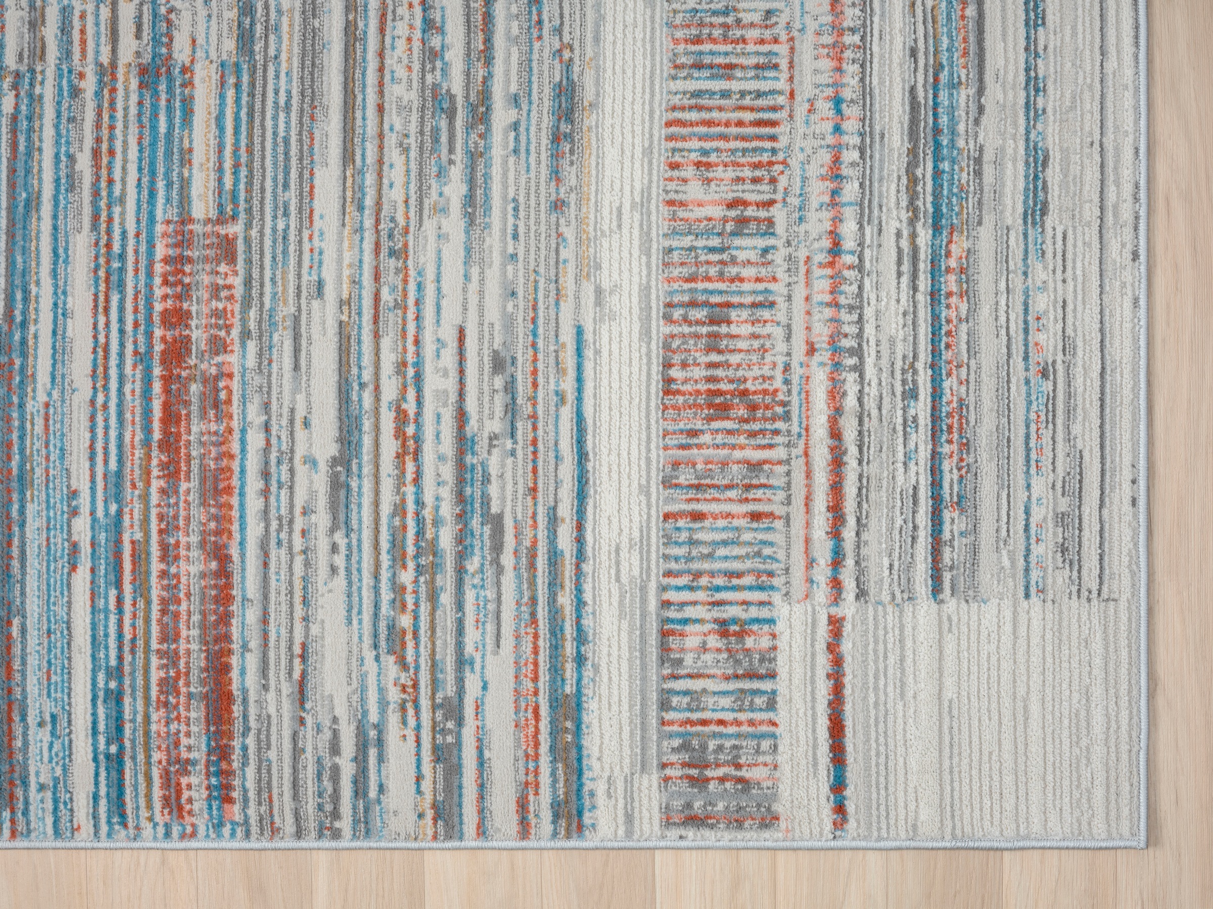 OTTO home Teppich »Ziven« rechteckig 8 mm Höhe Kurzflor, modern bunt pflegeleicht, Hoch Tief, Wohnzimmer