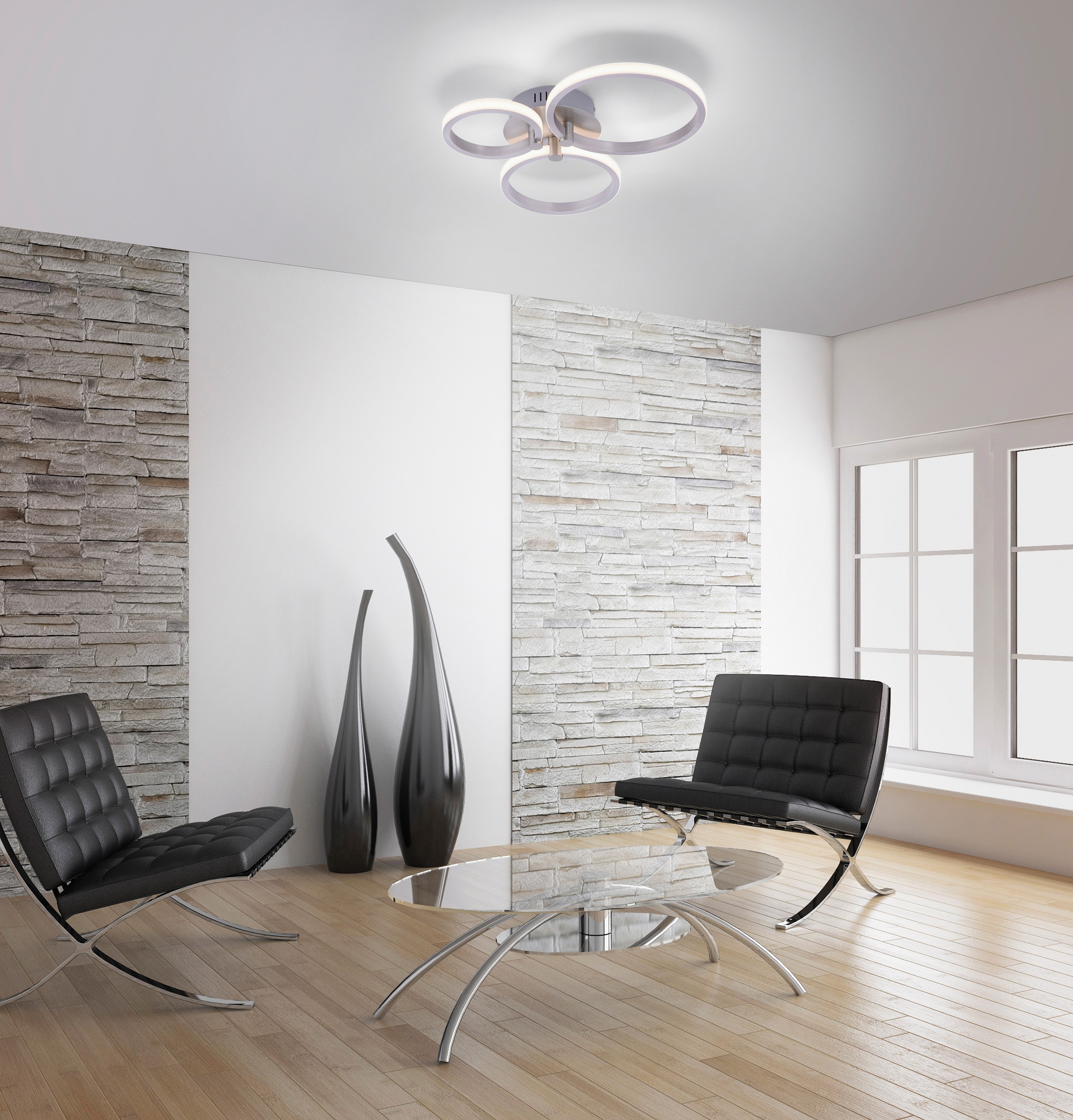 JUST LIGHT LED Deckenleuchte »JOHANNA« LED-Board 1 Stk. Warmweiß LED Deckenlampe