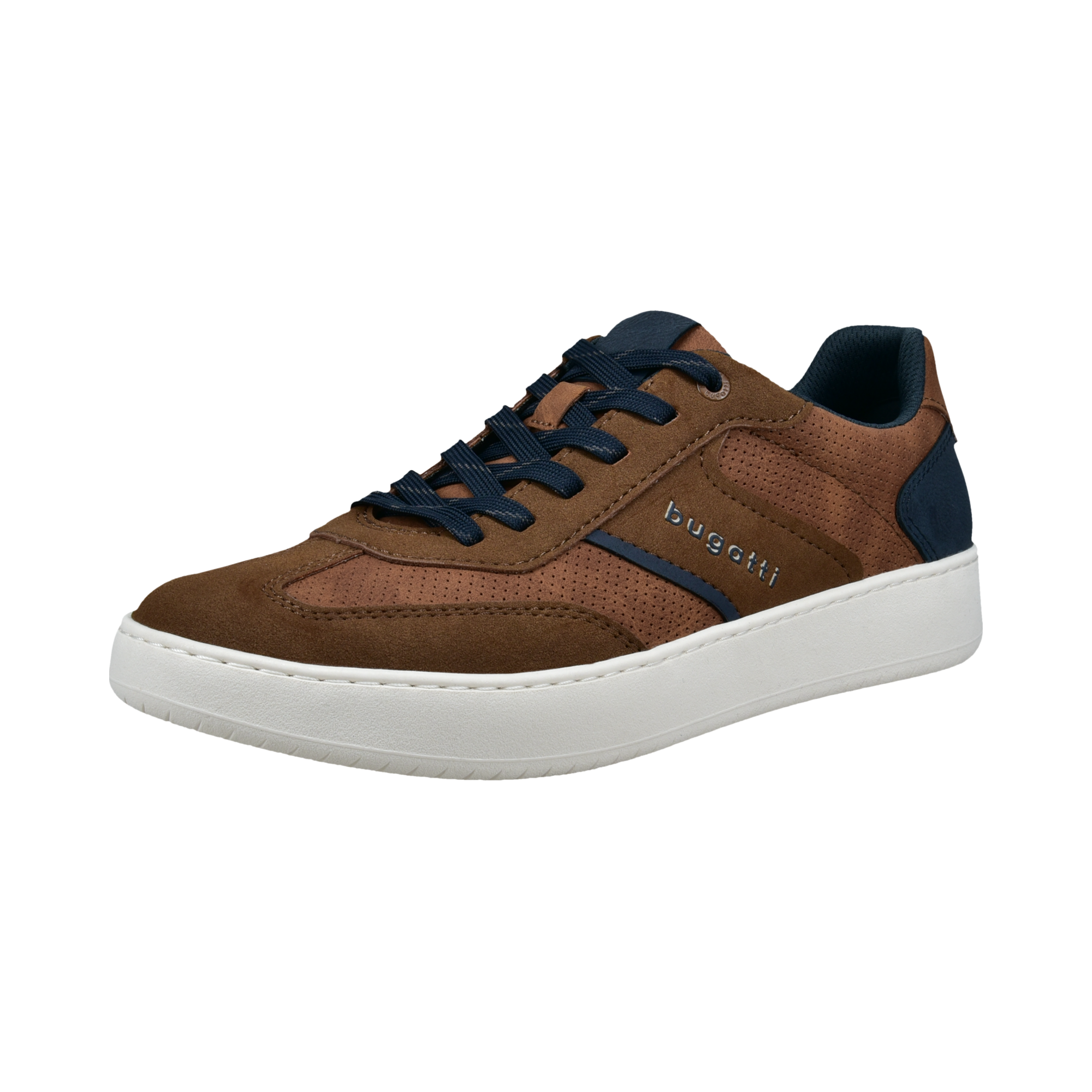 bugatti Sneaker  Freizeitschuh, Halbschuh, Schnürschuh mit Lochmuster