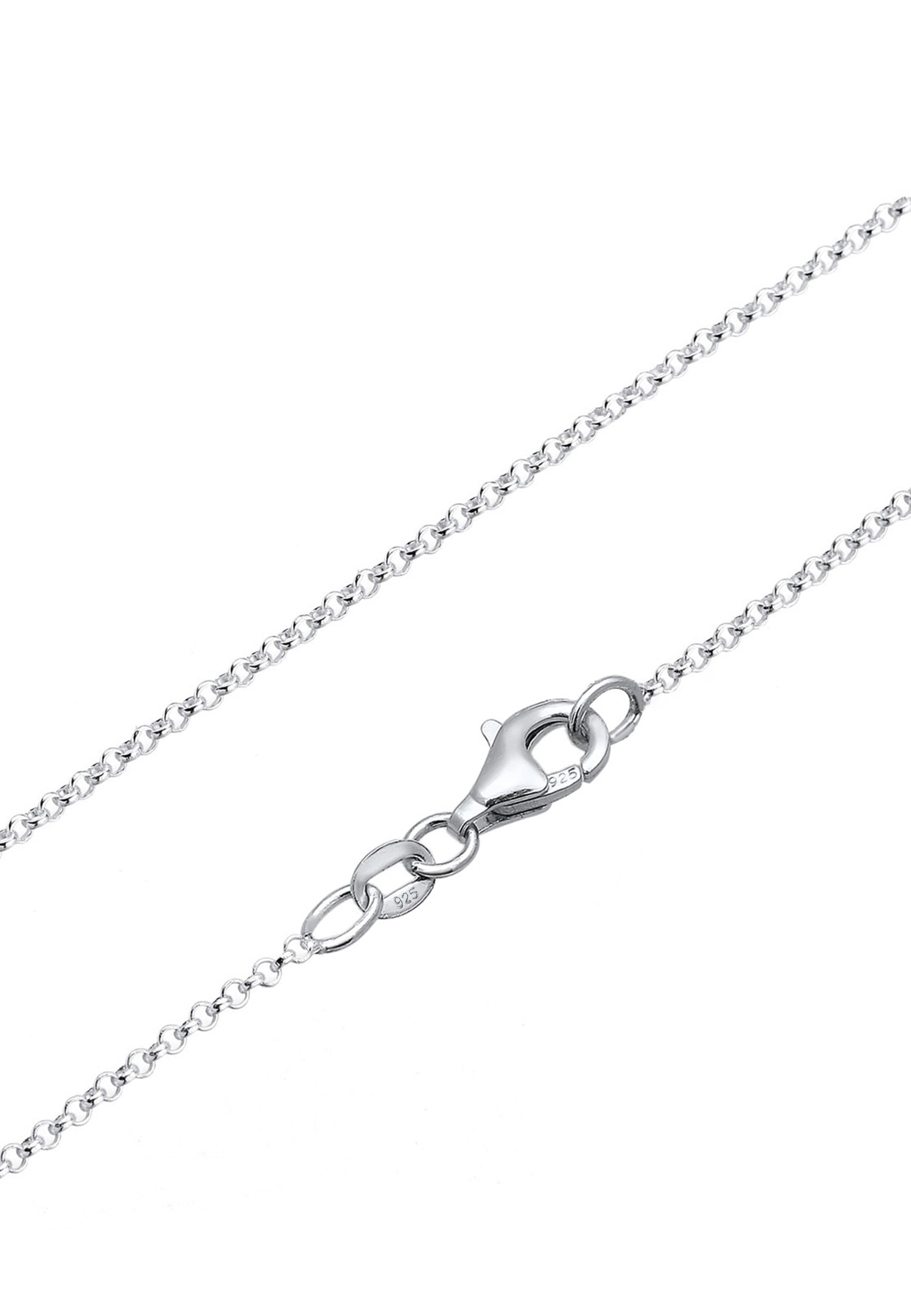 Elli Kette mit Anhänger »Halskette Ornament Feder Anhänger Traumfänger 925 Sterling Silber bicolor«