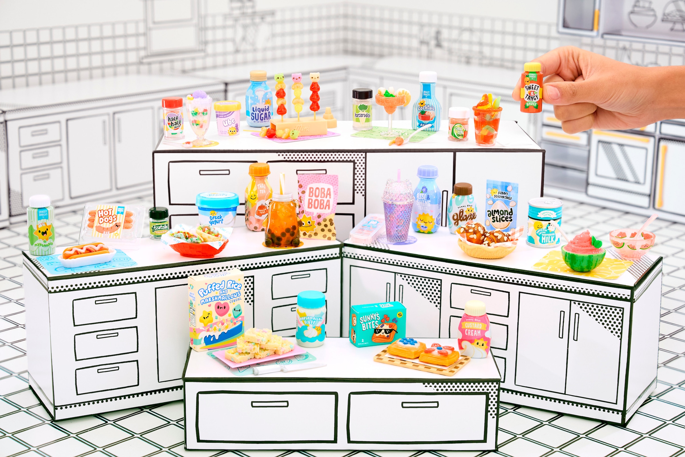 MGA ENTERTAINMENT Kreativset »MGA's Miniverse - Make It Mini Foods: Cafe in PDQ Series 4«, sortierte Lieferung