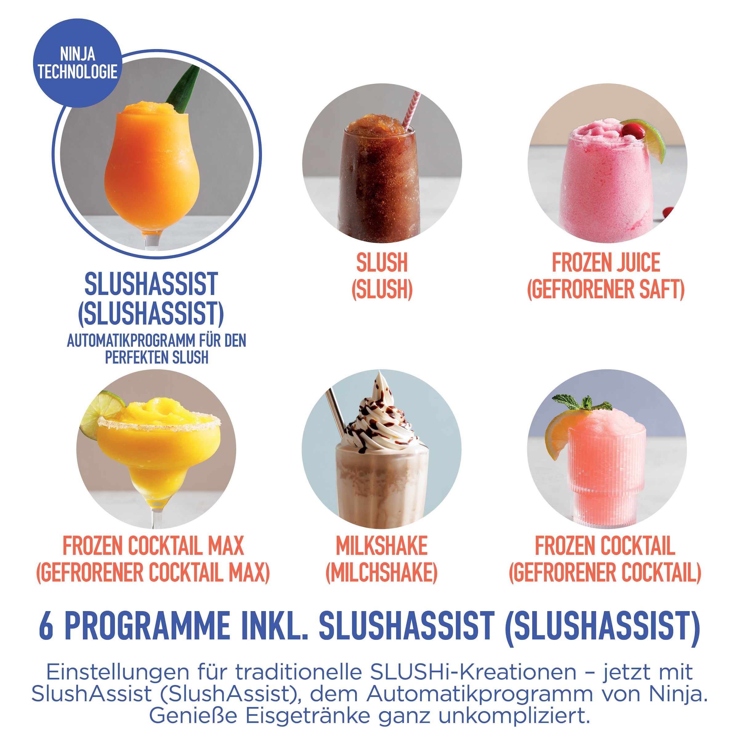 NINJA Slush-Eismaschine »SLUSHi MAX – Cyberspace FS605EUBL« 3,31 l 280 W für gefrorene Getränke, SlushAssist-Technologie