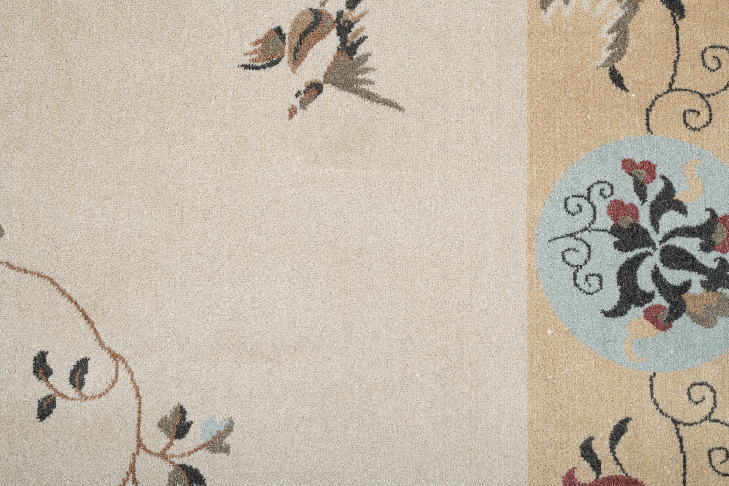 Gino Falcone Teppich »Cherina GF-130« rechteckig 8 mm Höhe zartes Blüten Design, mit Bordüre, leichter Glanz, 100 % Viskose