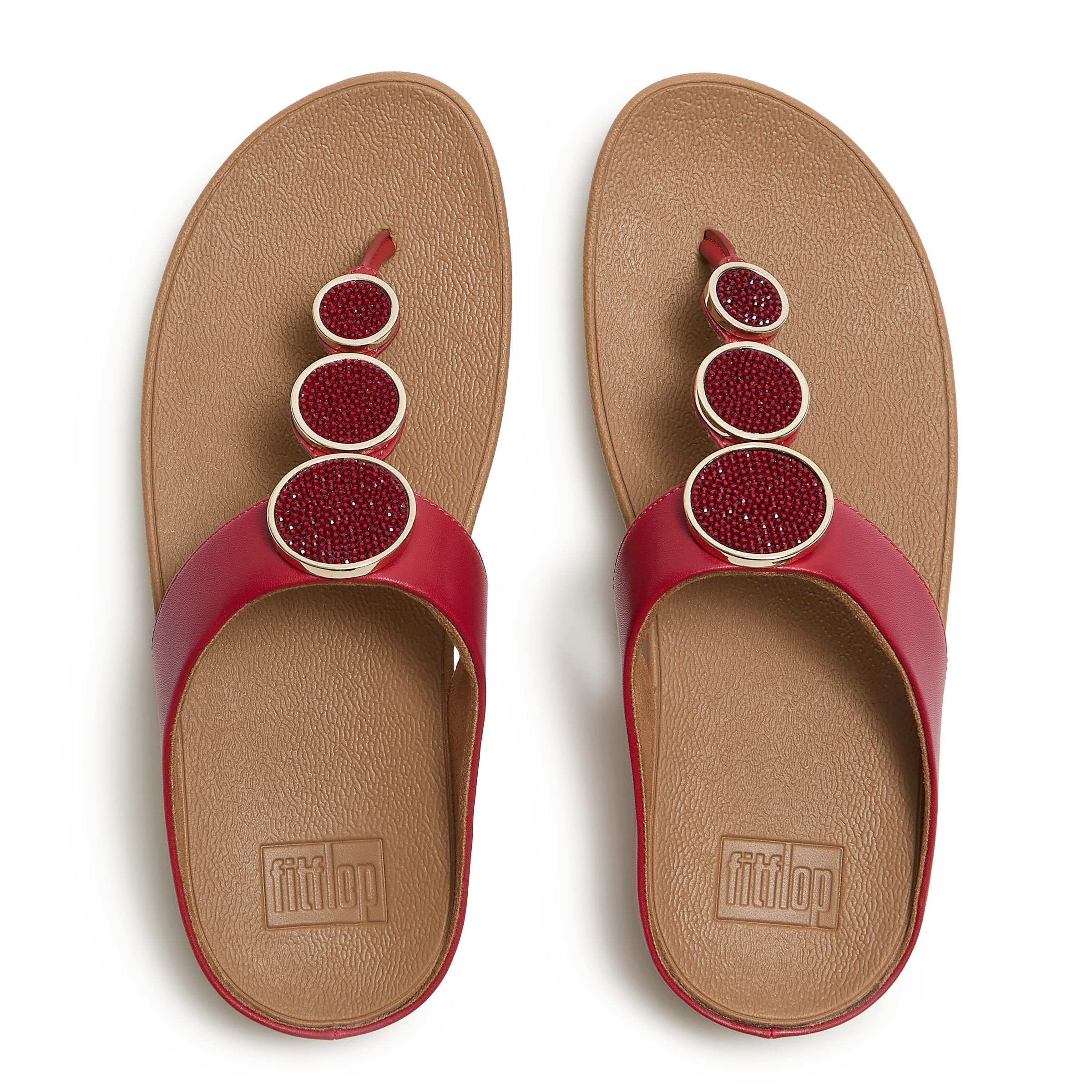 Fitflop Dianette »HALO BEAD-CIRCLE METALLIC TOE-POST SANDALS«  Pool Slides, Pantolette mit dämpfender Zwischensohlentechnologie